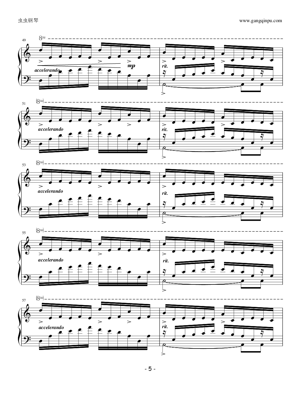 la valse damelie(艾蜜莉圆舞曲)钢琴谱-c调-虫虫乐谱