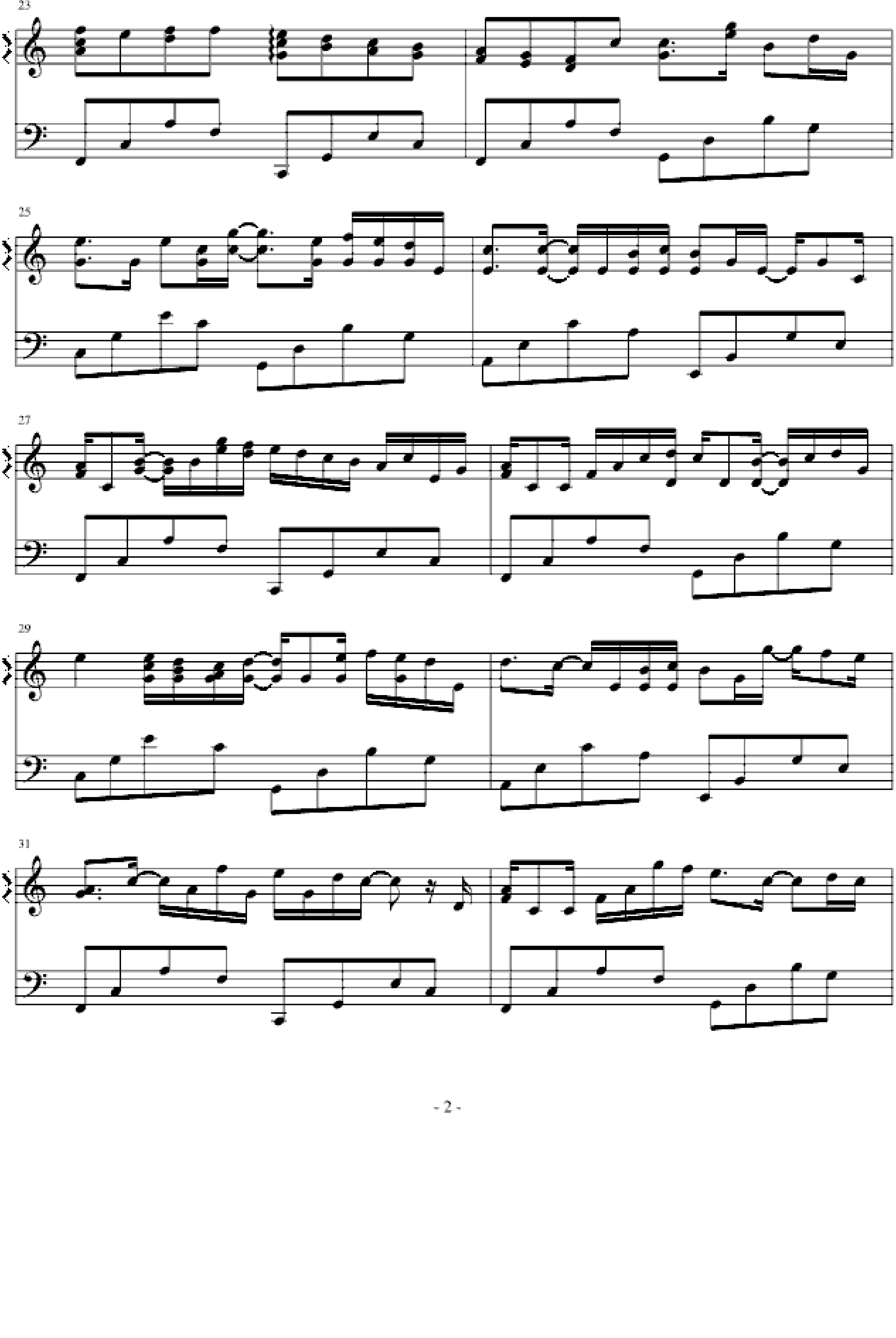 卡农-（简单和弦版）