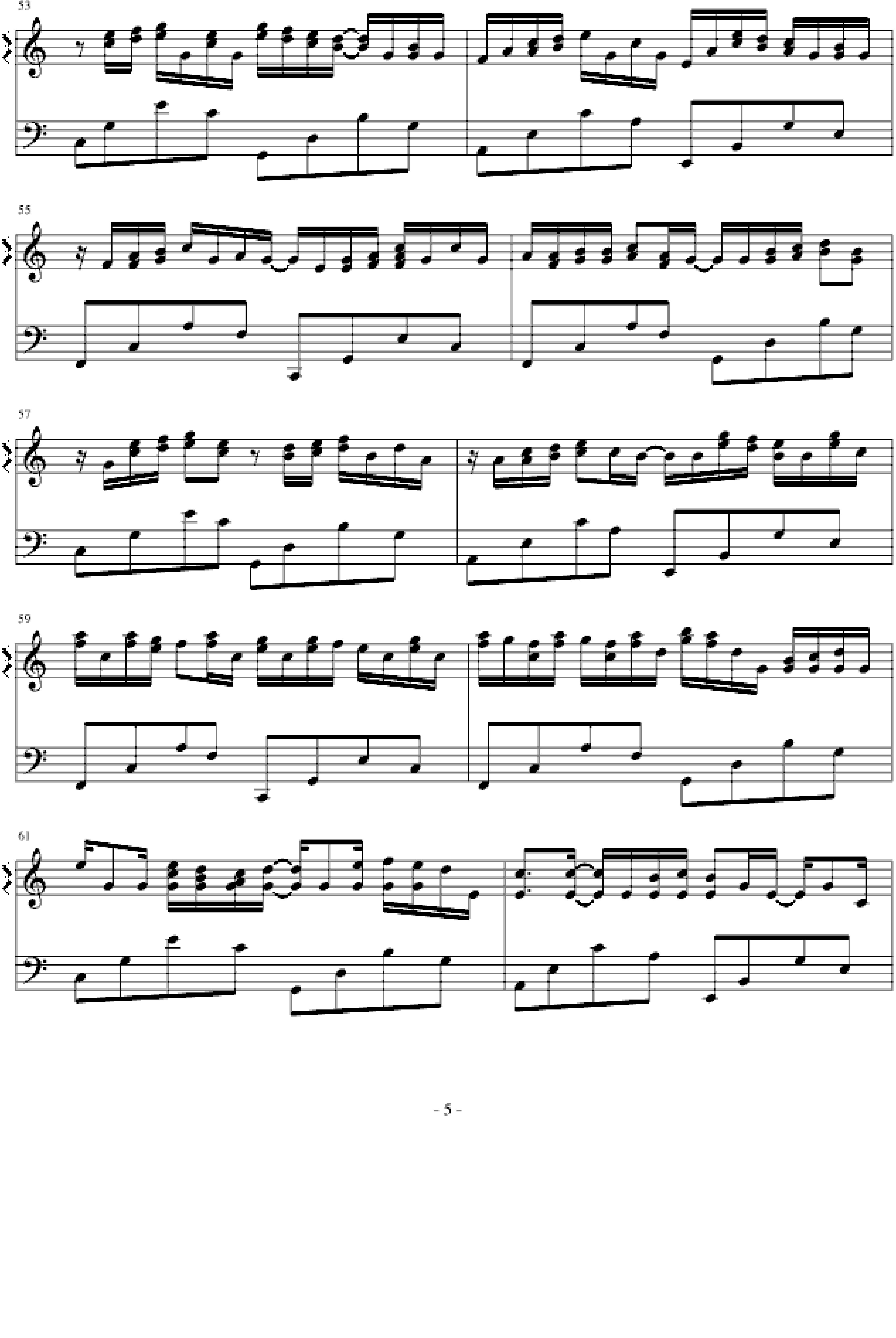 卡农-（简单和弦版）