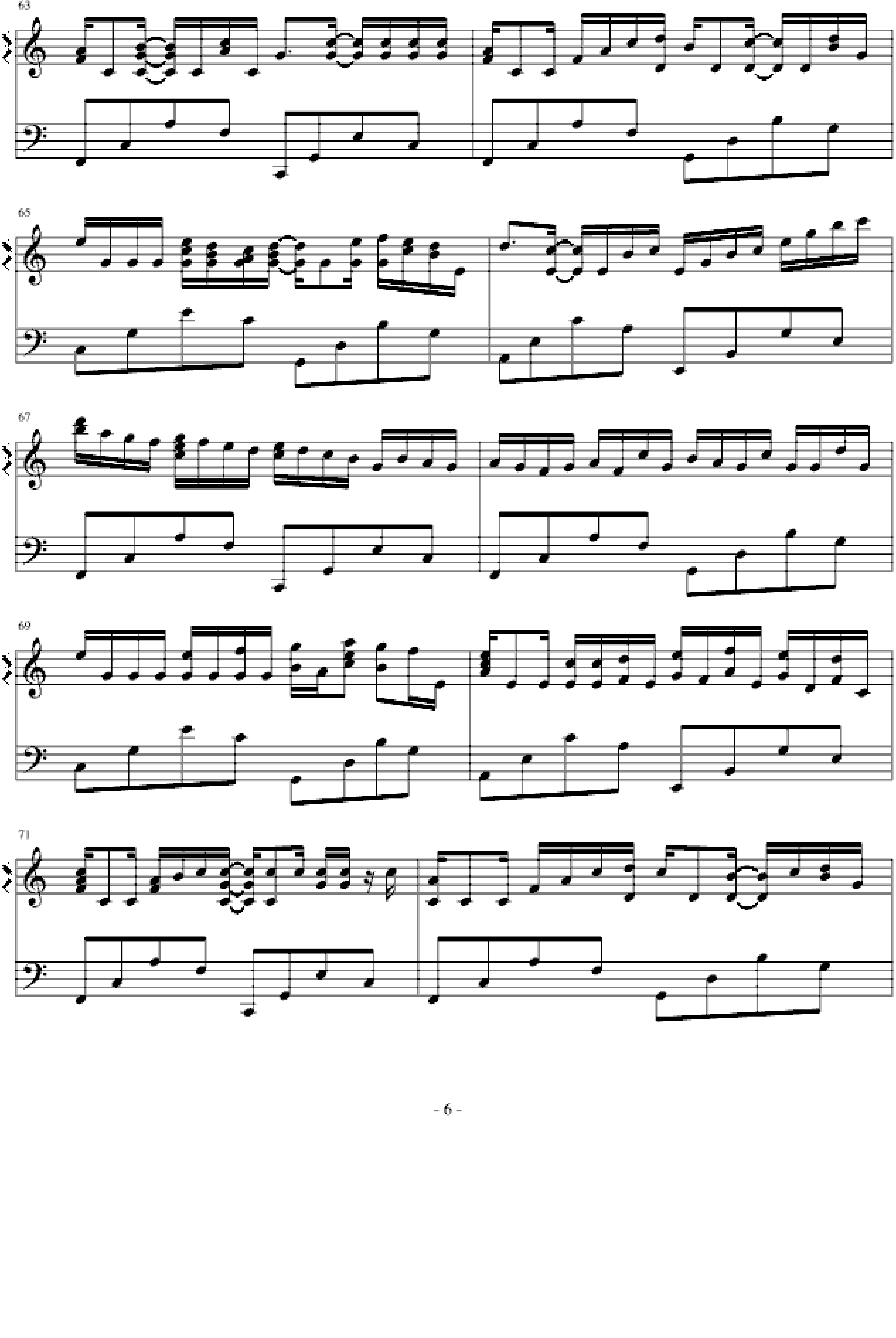 卡农-（简单和弦版）