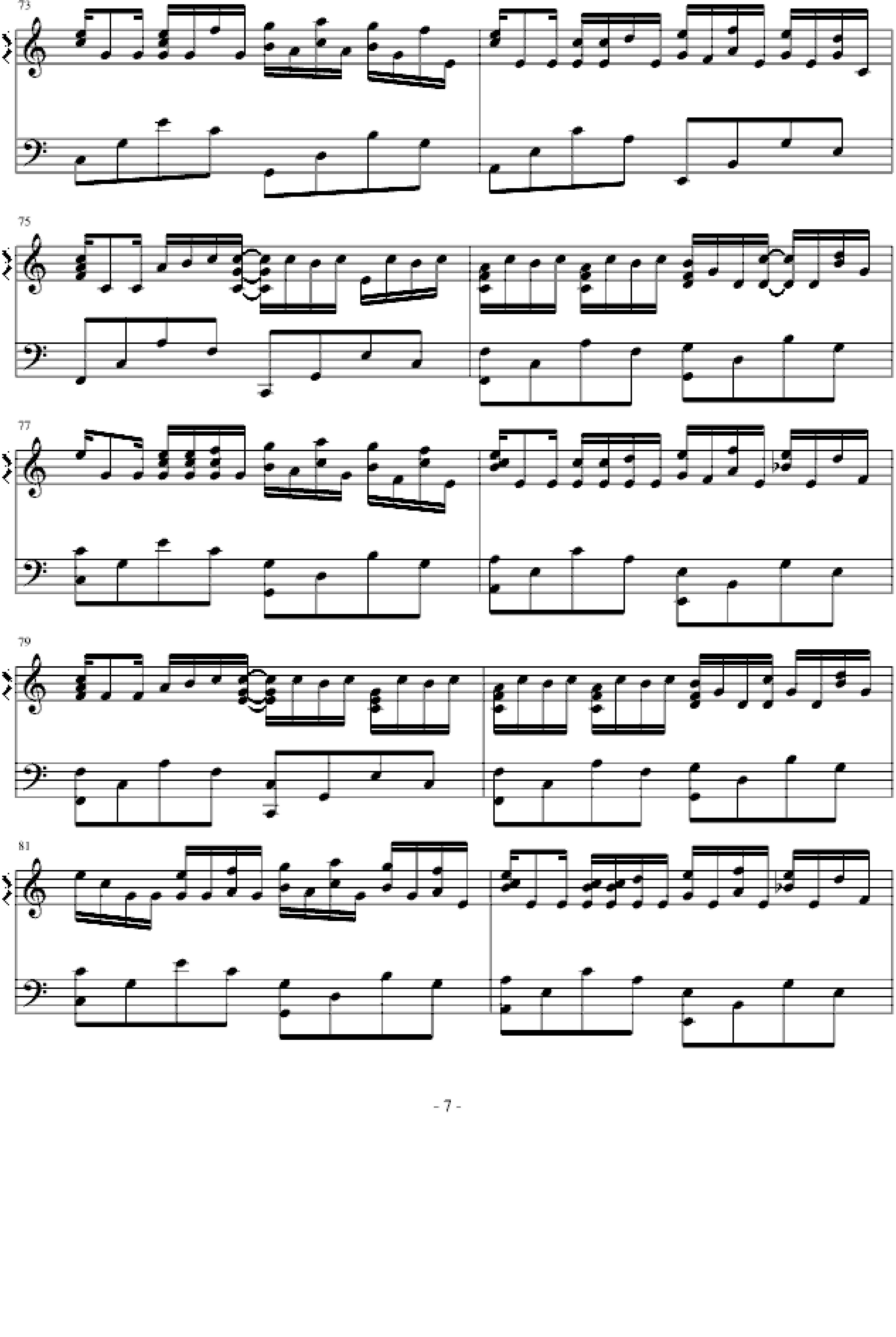 卡农-（简单和弦版）