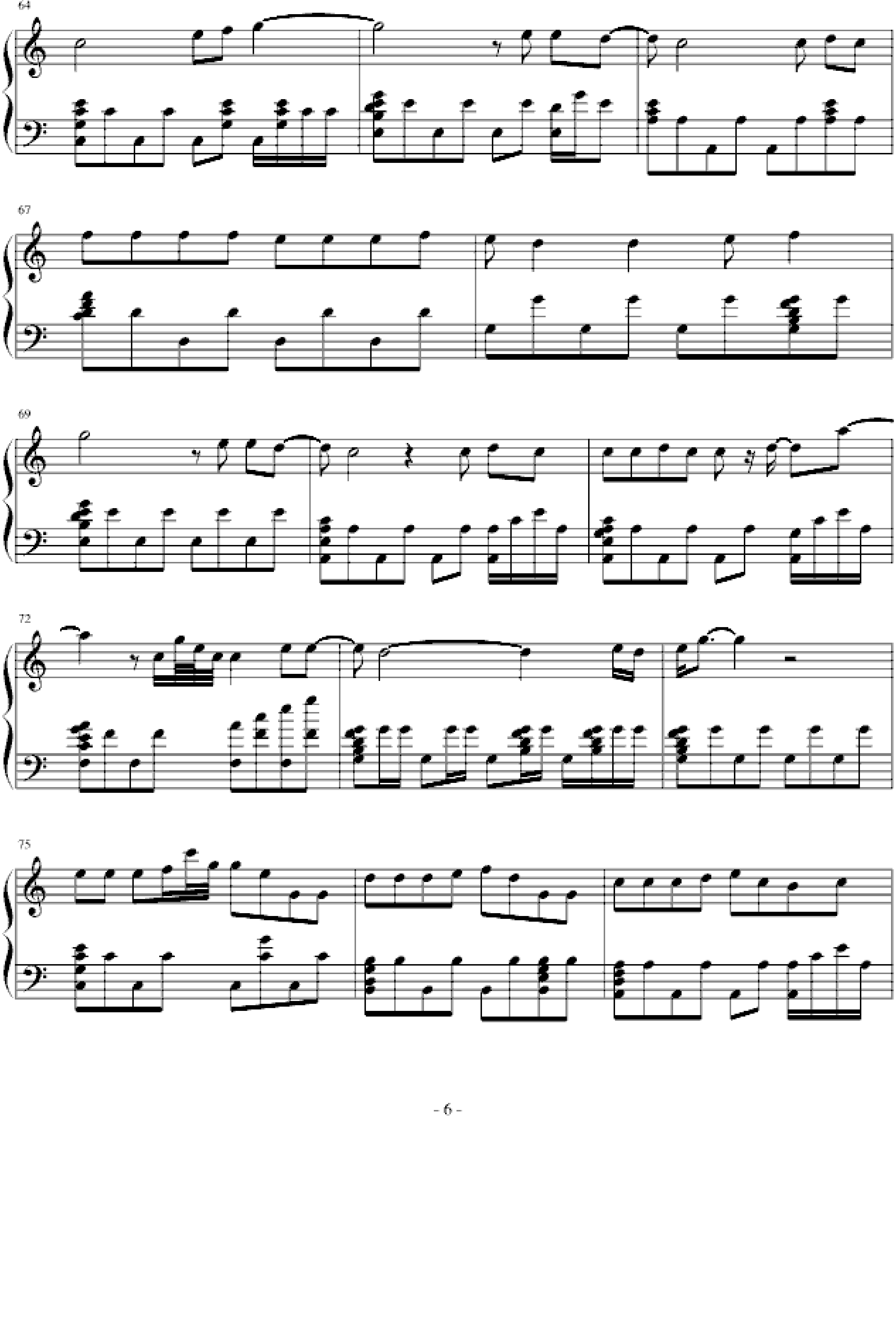 红日钢琴谱-緈諨-虫虫乐谱