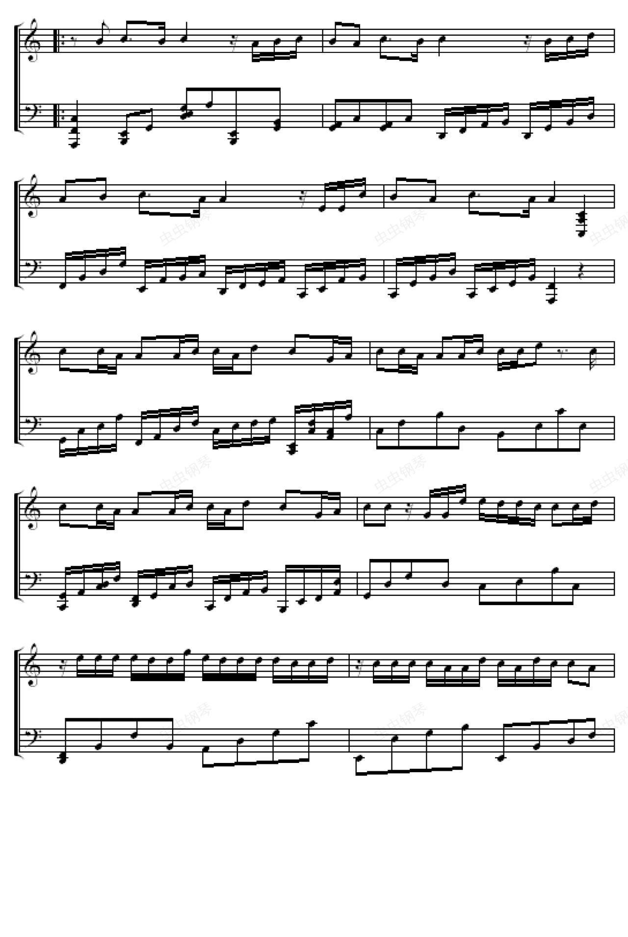 威廉古堡,威廉古堡钢琴谱,威廉古堡-钢琴谱,威廉古堡钢琴谱大全,虫虫