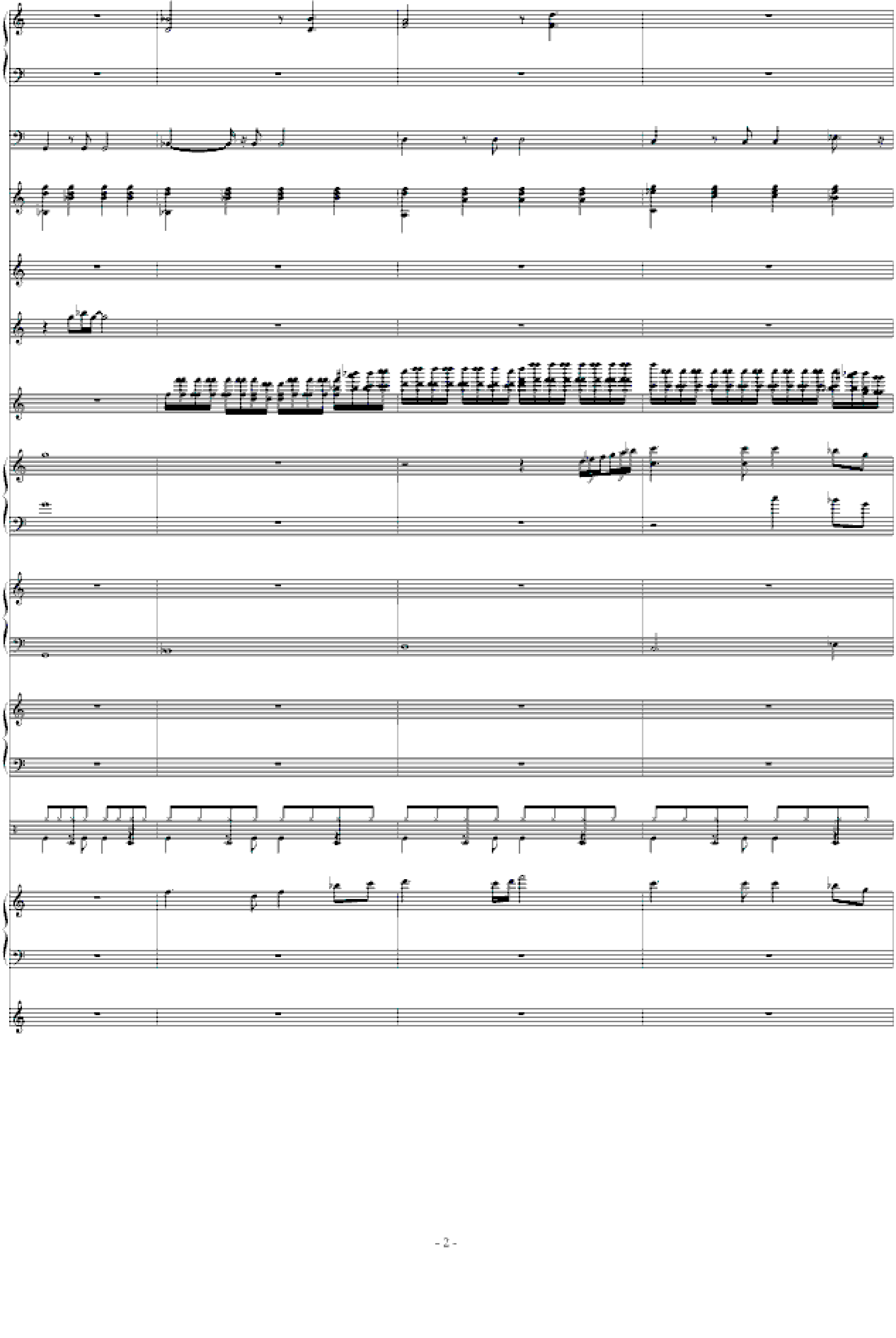 北国之春-总谱(强力推荐)