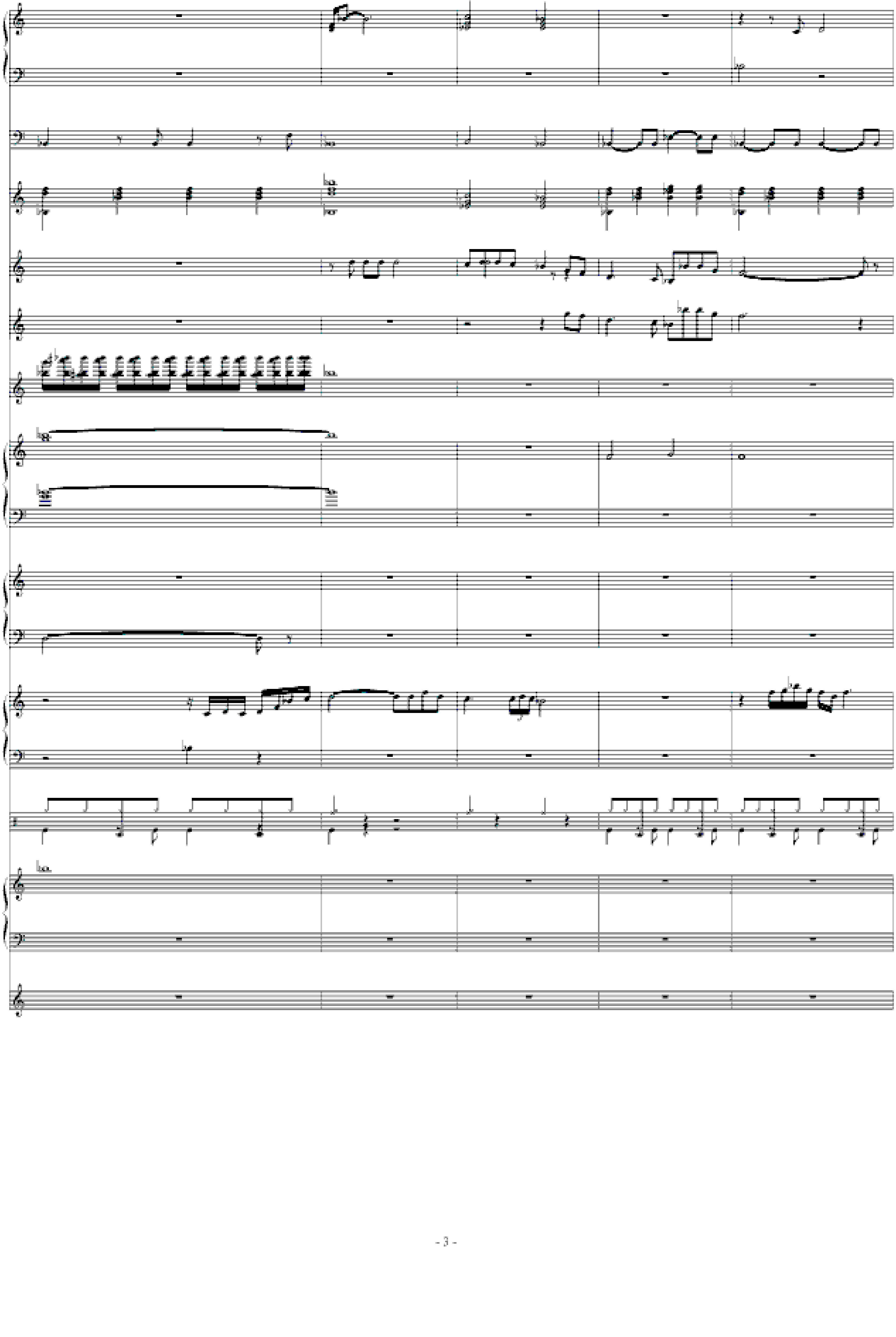 北国之春-总谱(强力推荐)