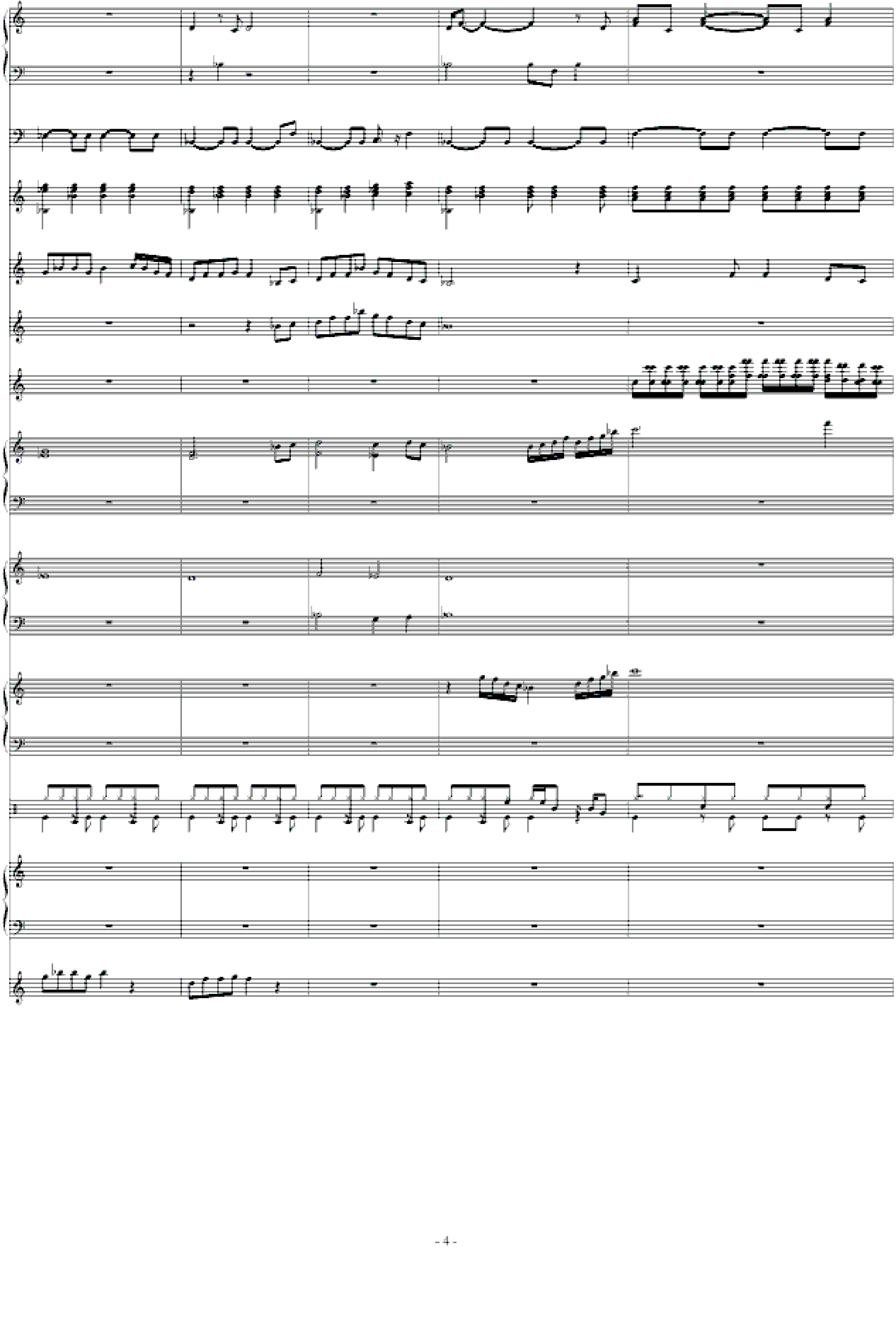 北国之春-总谱(强力推荐)