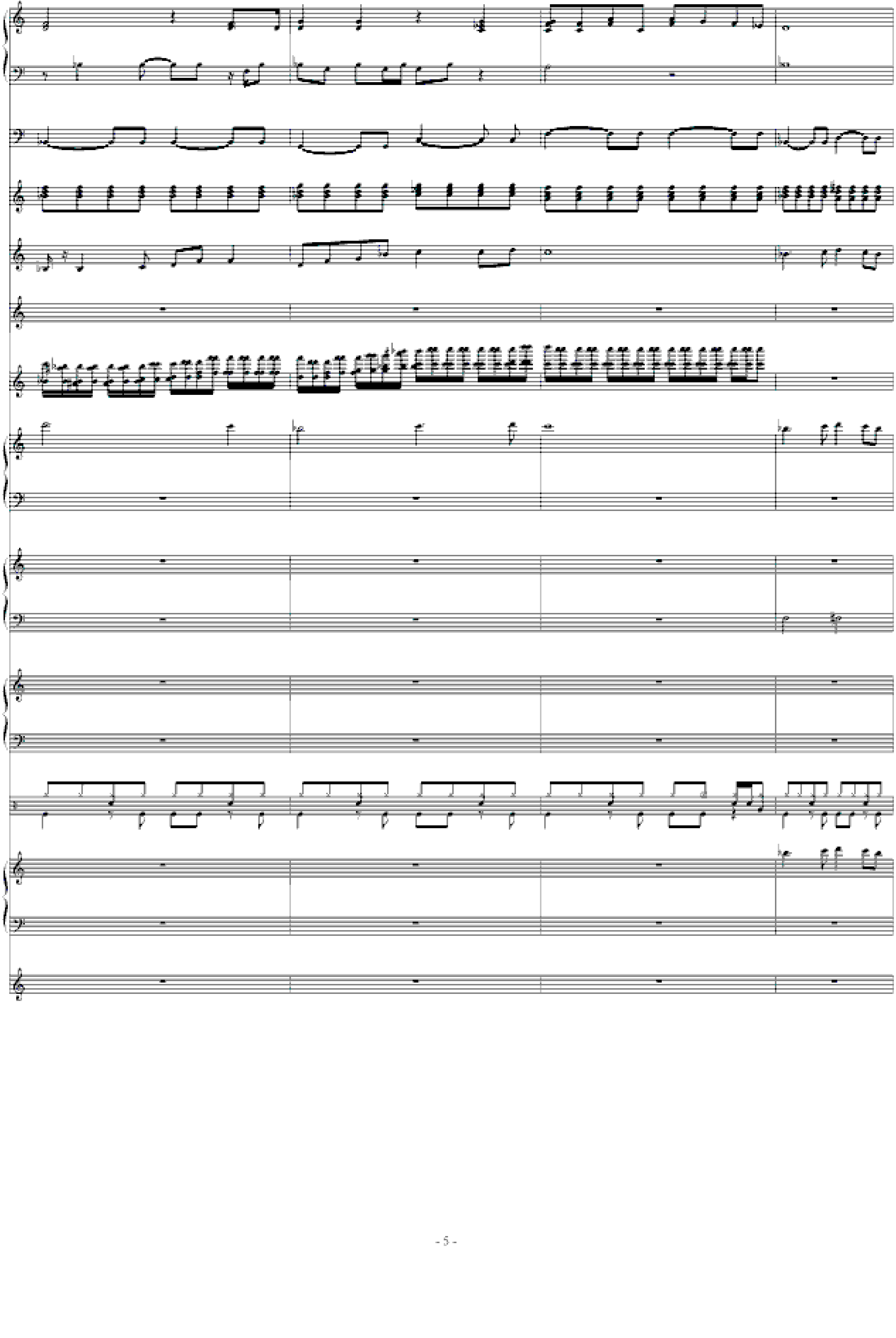 北国之春-总谱(强力推荐)