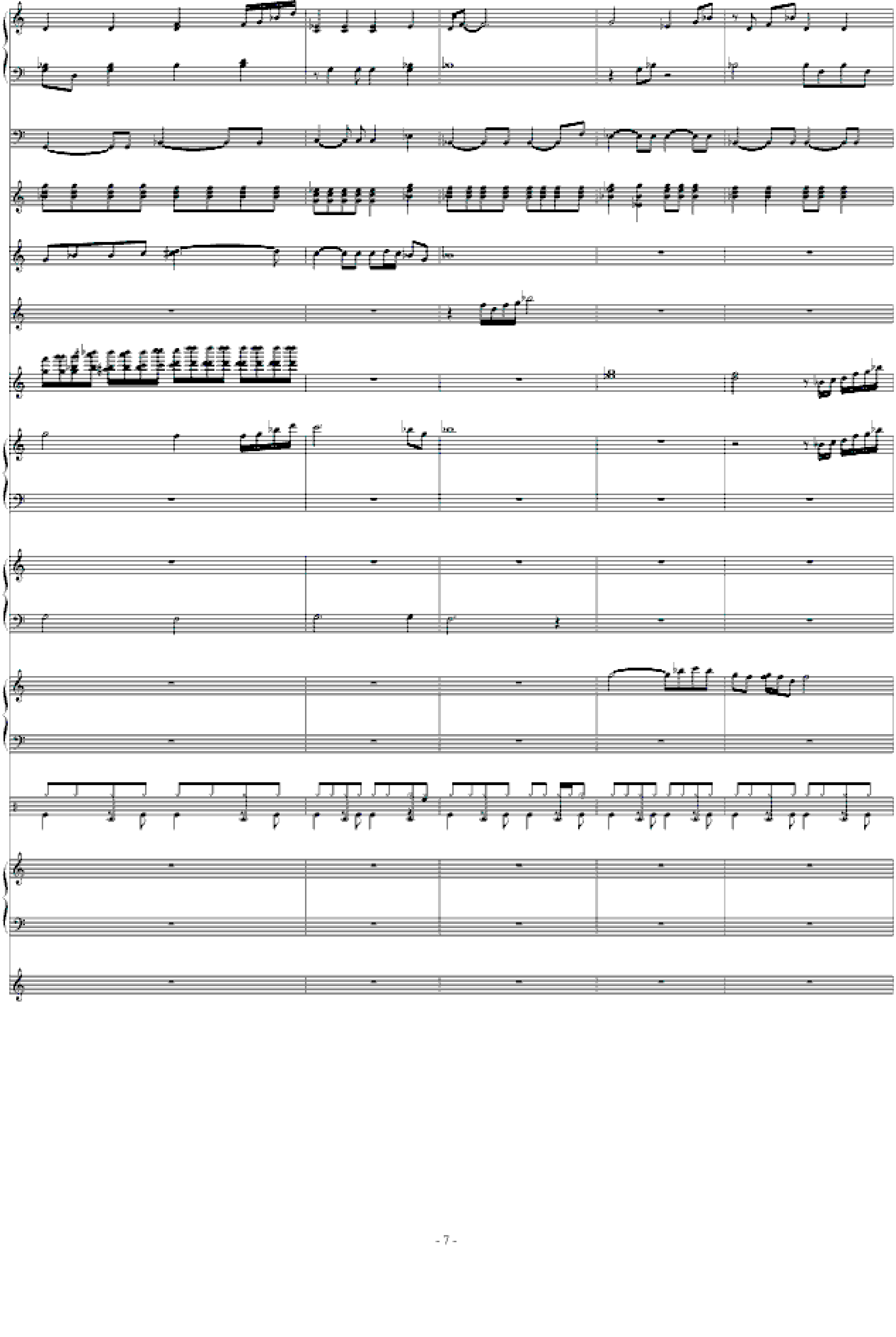 北国之春-总谱(强力推荐)