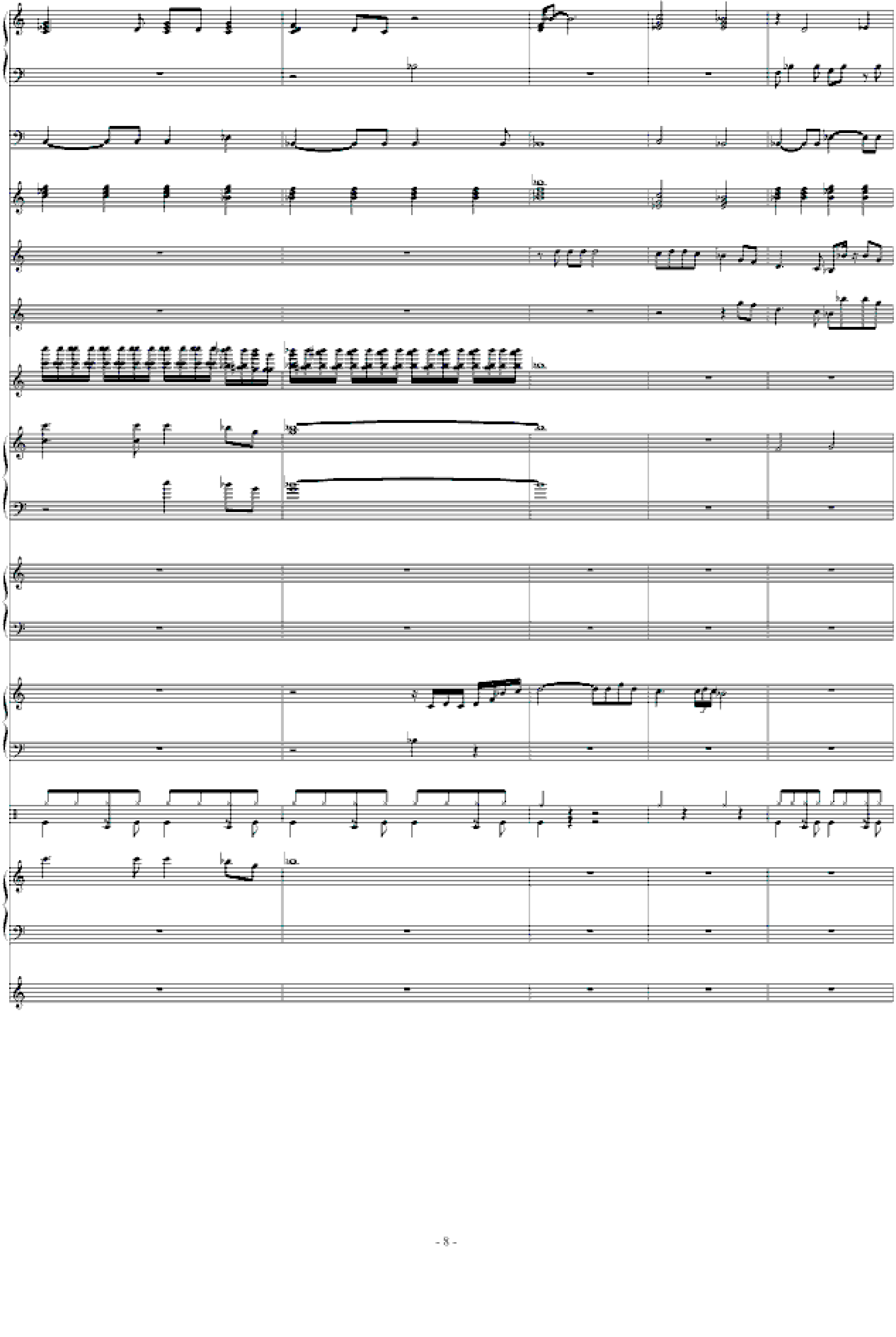 北国之春-总谱(强力推荐)