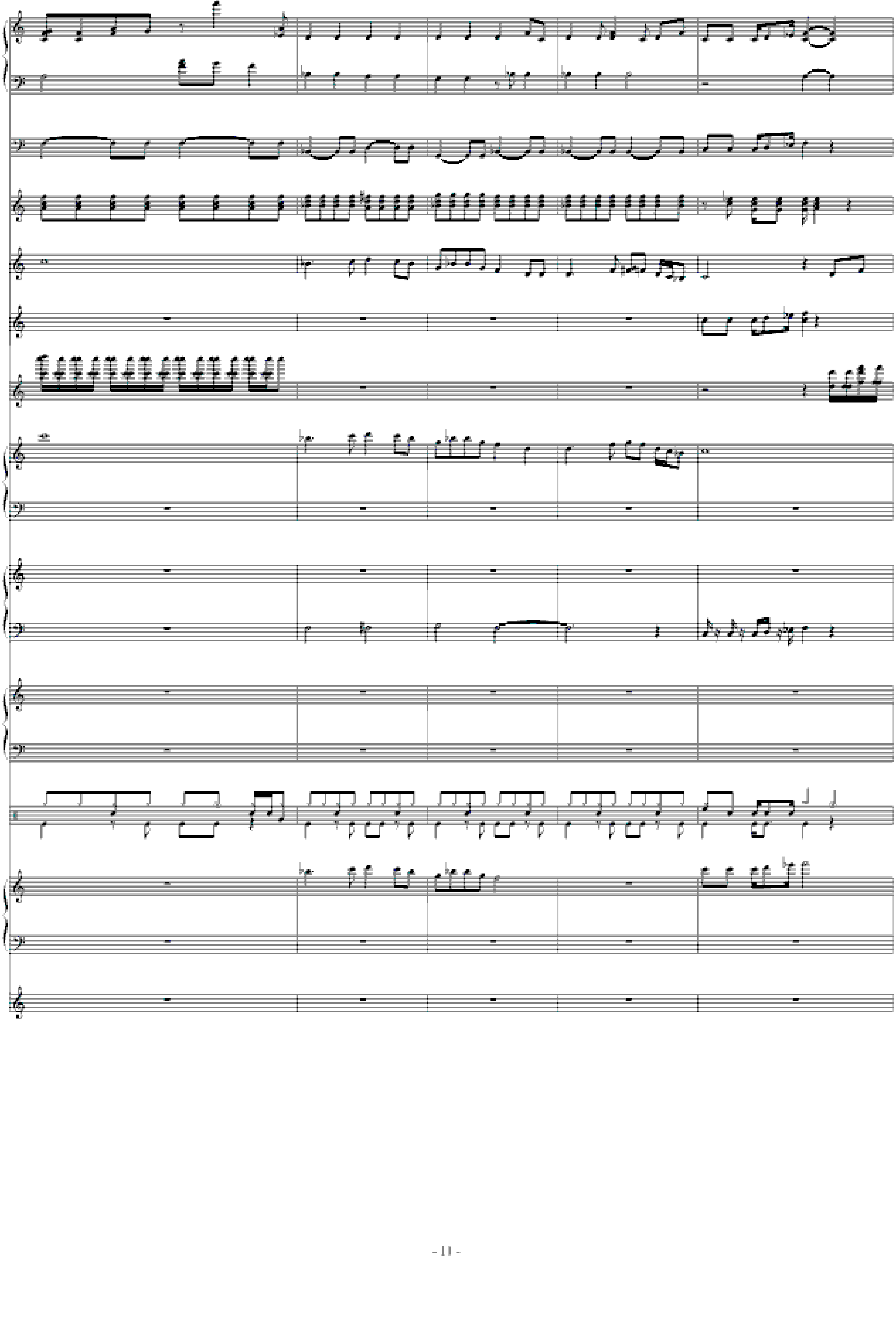北国之春-总谱(强力推荐)
