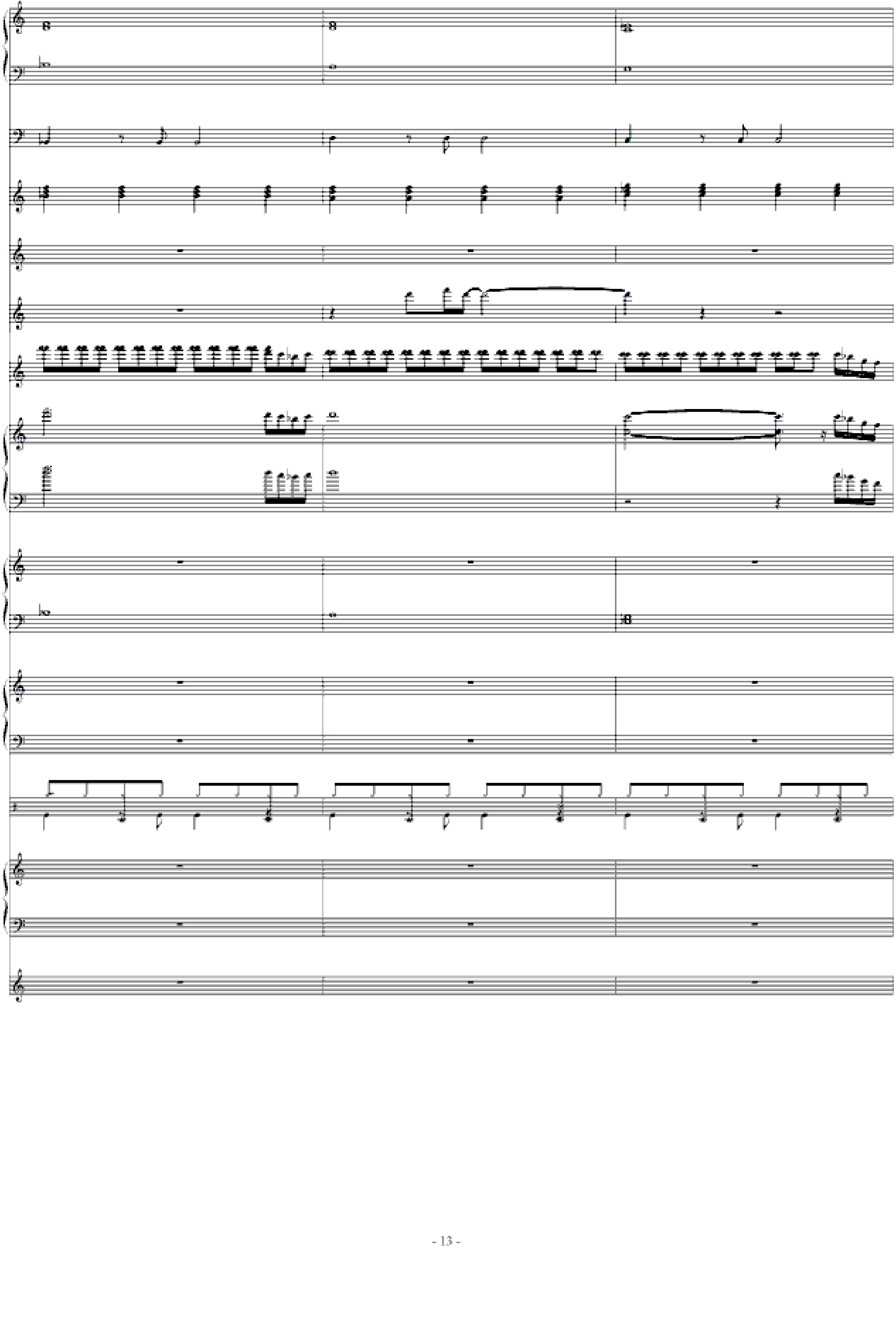 北国之春-总谱(强力推荐)