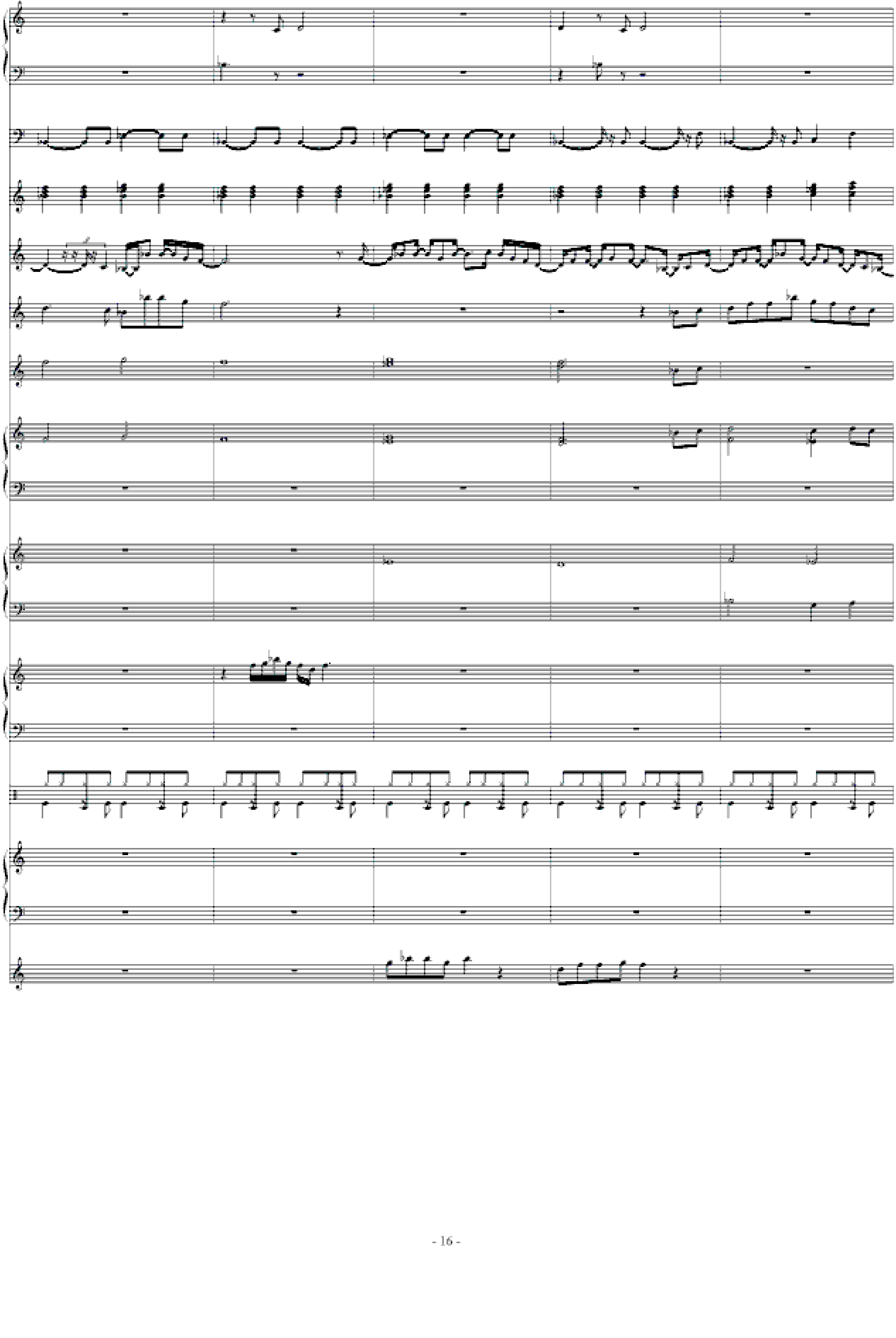 北国之春-总谱(强力推荐)