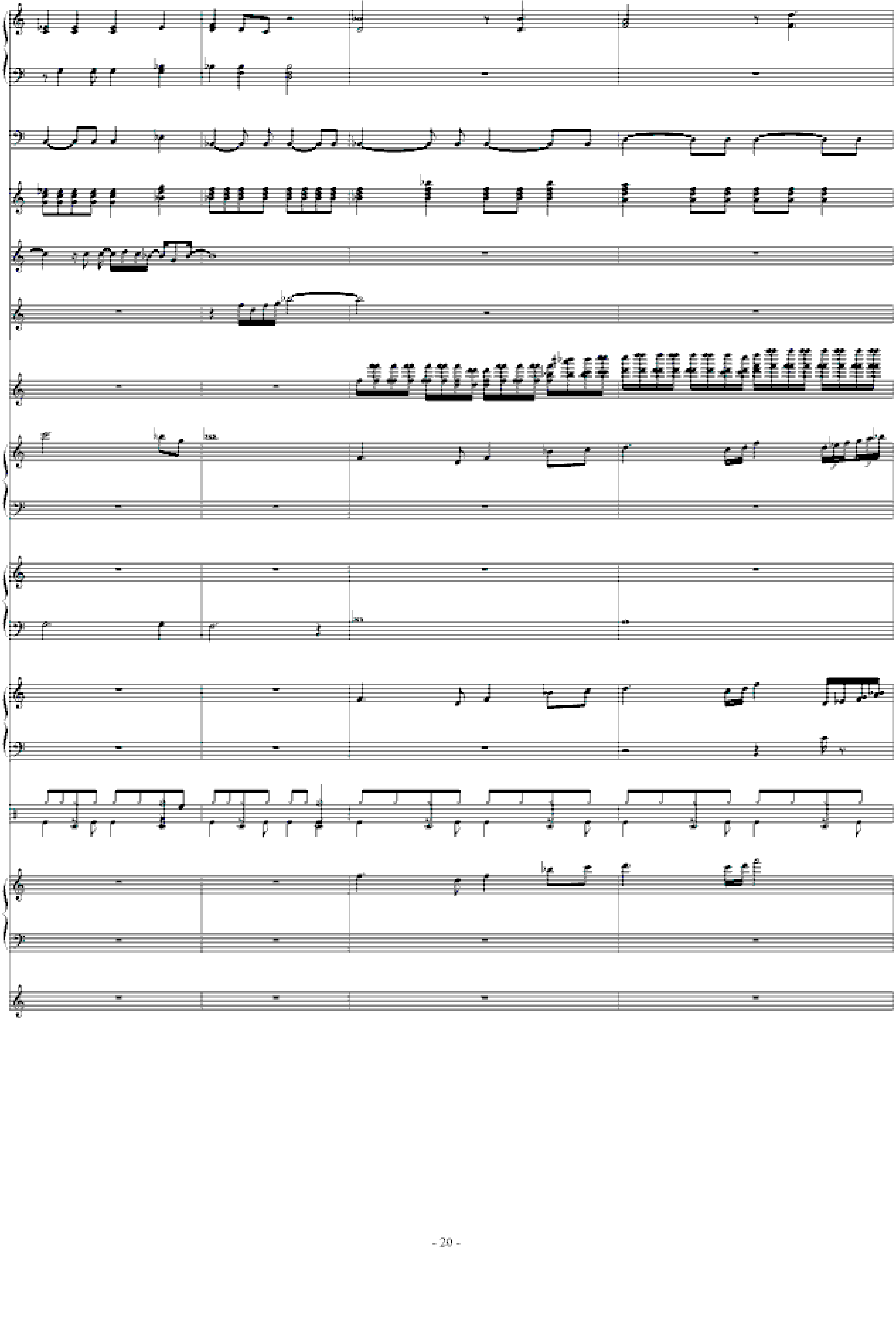 北国之春-总谱(强力推荐)