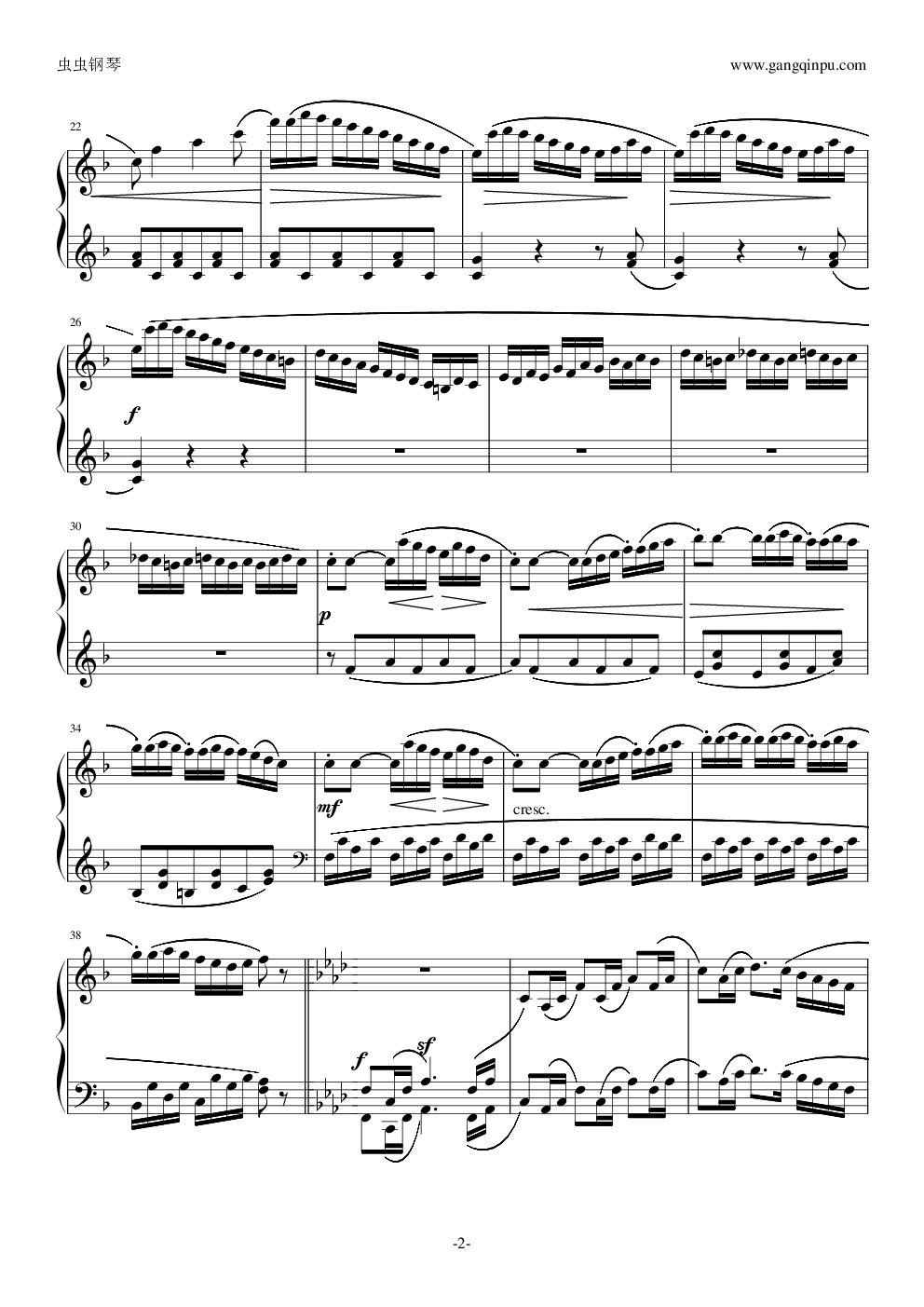 小奏鸣曲Op.20.No.3第三乐章