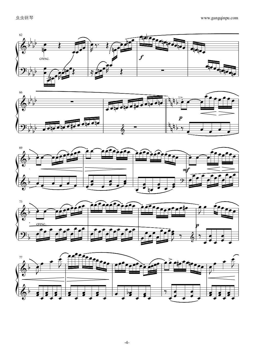 小奏鸣曲Op.20.No.3第三乐章