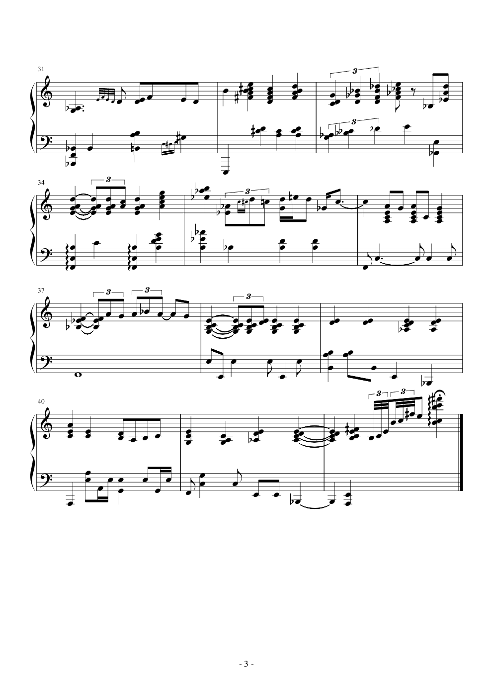 you doing the rest of your life - bill evans(比尔 埃文斯)钢琴谱