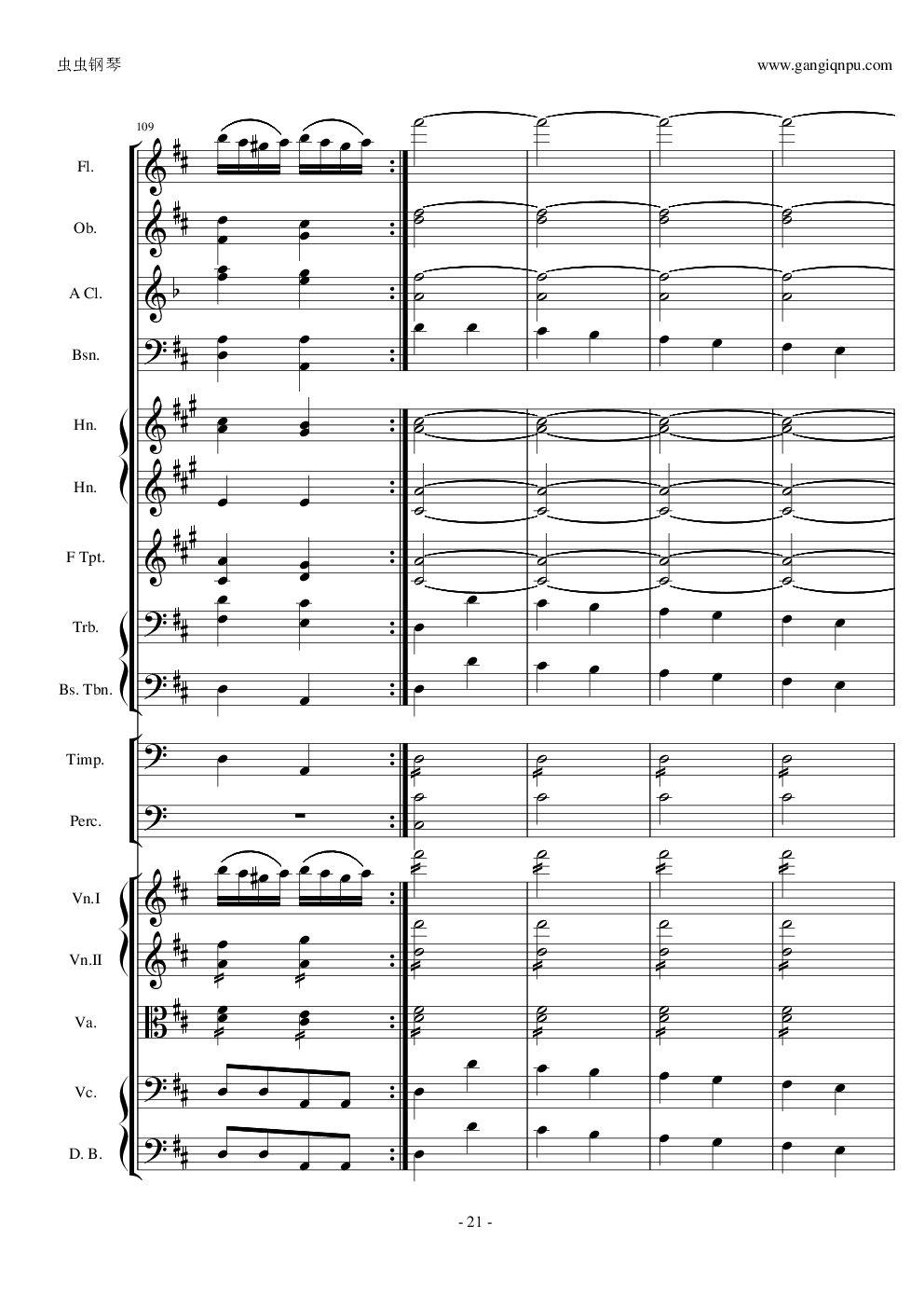 天堂与地狱序曲原版扒谱