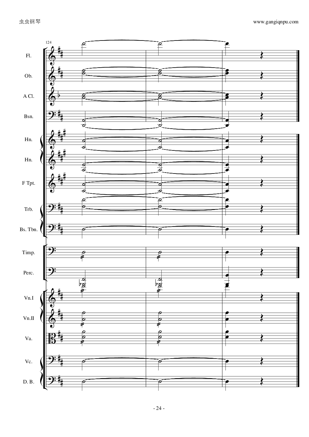 天堂与地狱序曲原版扒谱