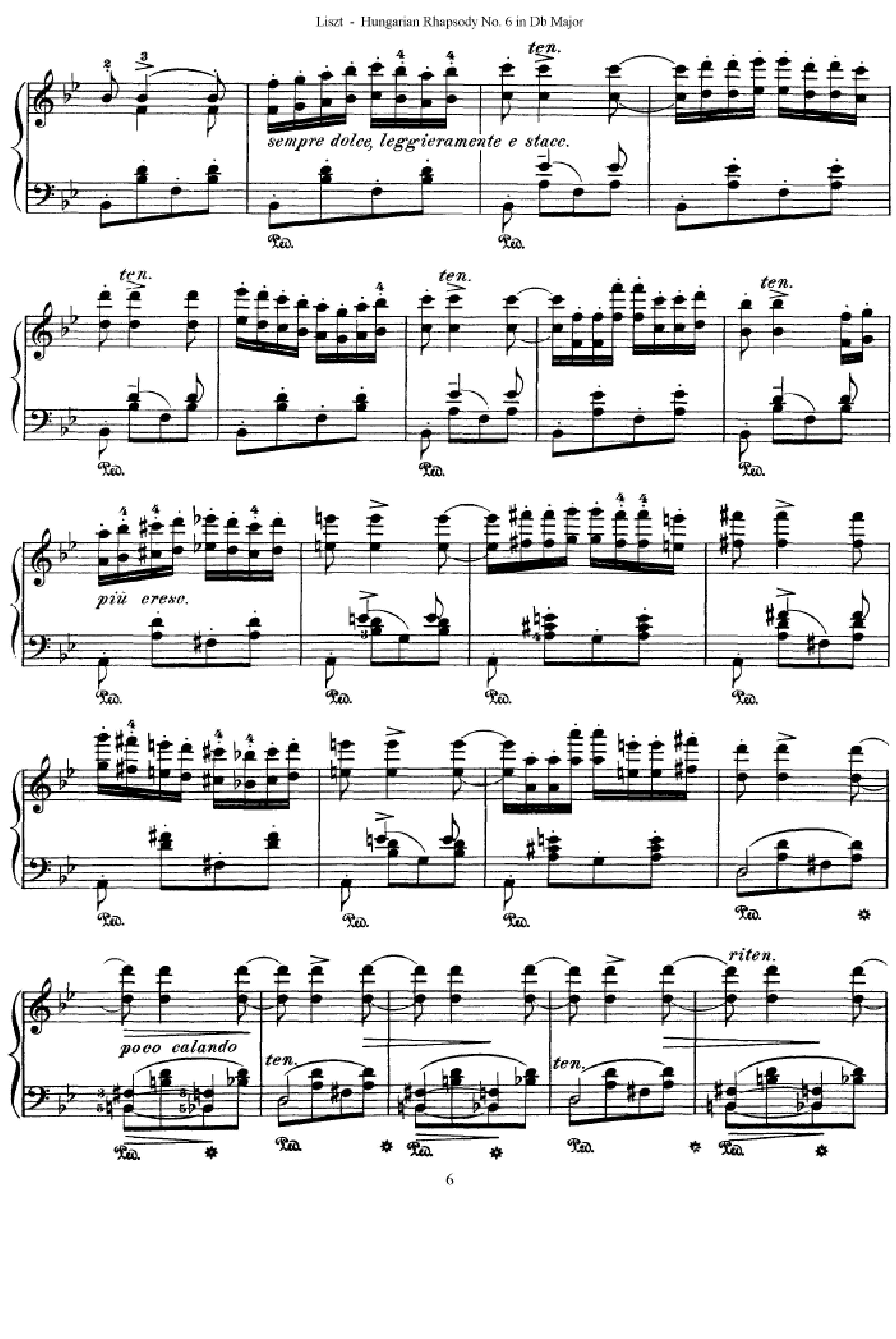 匈牙利狂想曲第六号
