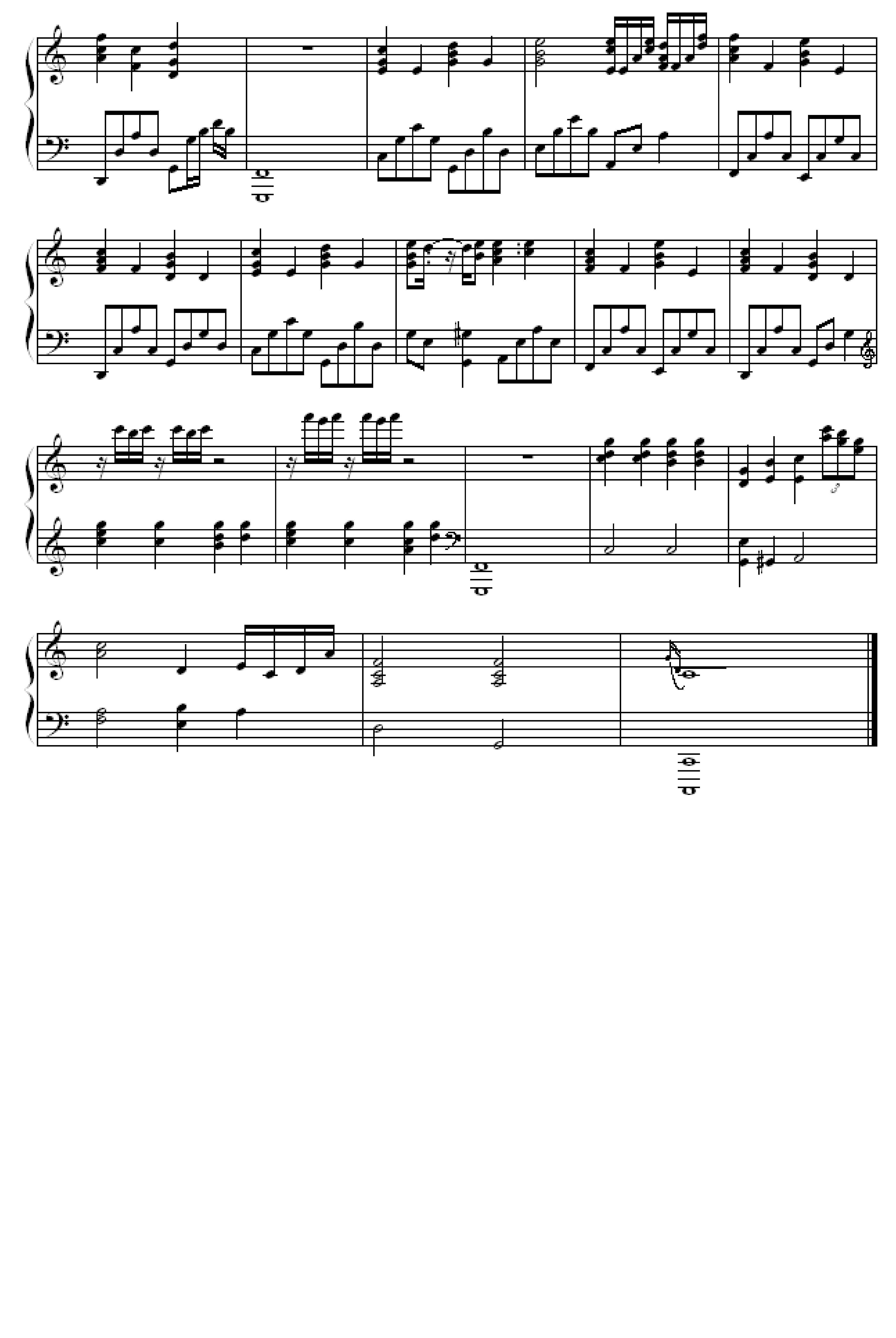 fly away -伴奏版钢琴谱-sum-虫虫乐谱