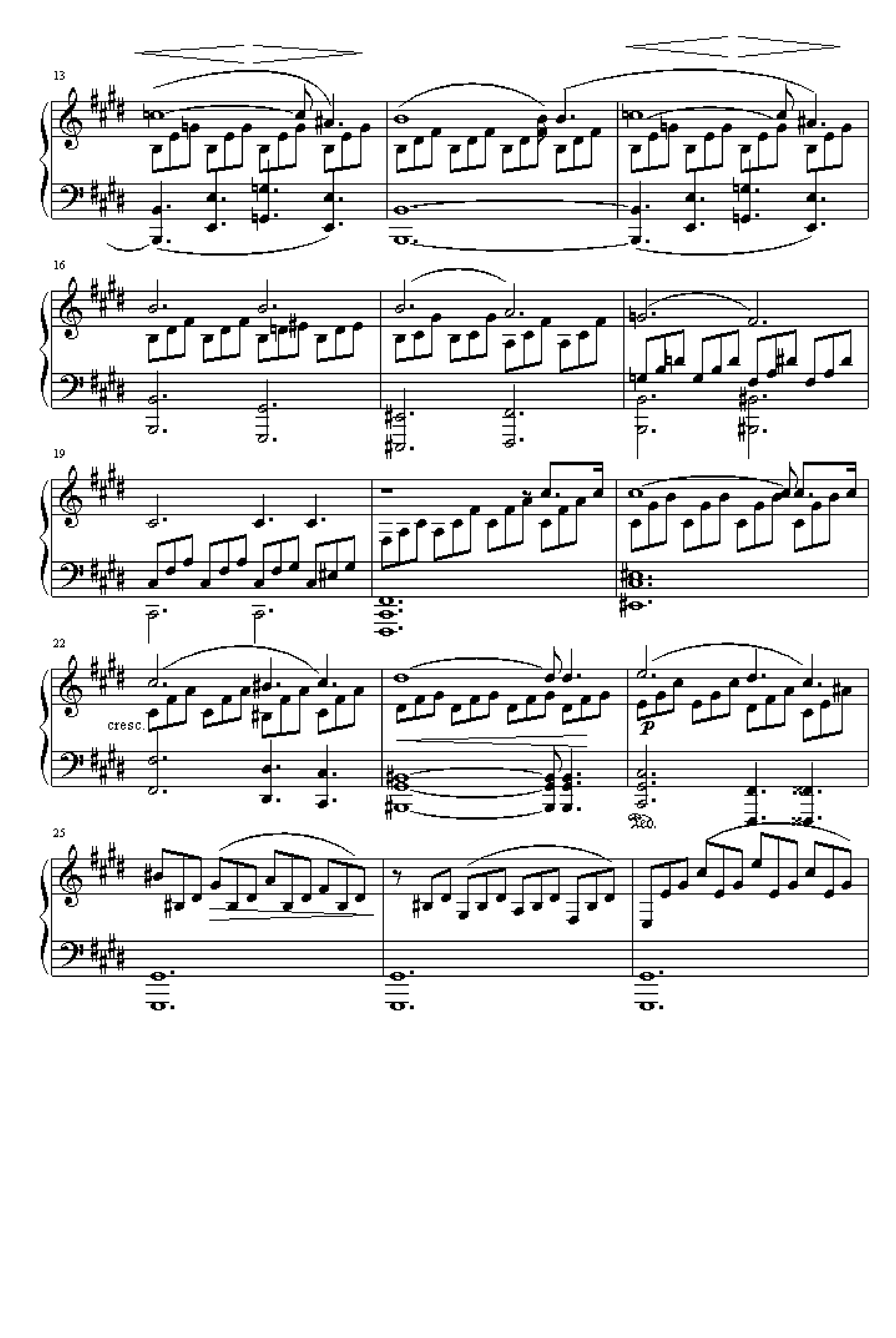 贝多芬《月光》第一乐章