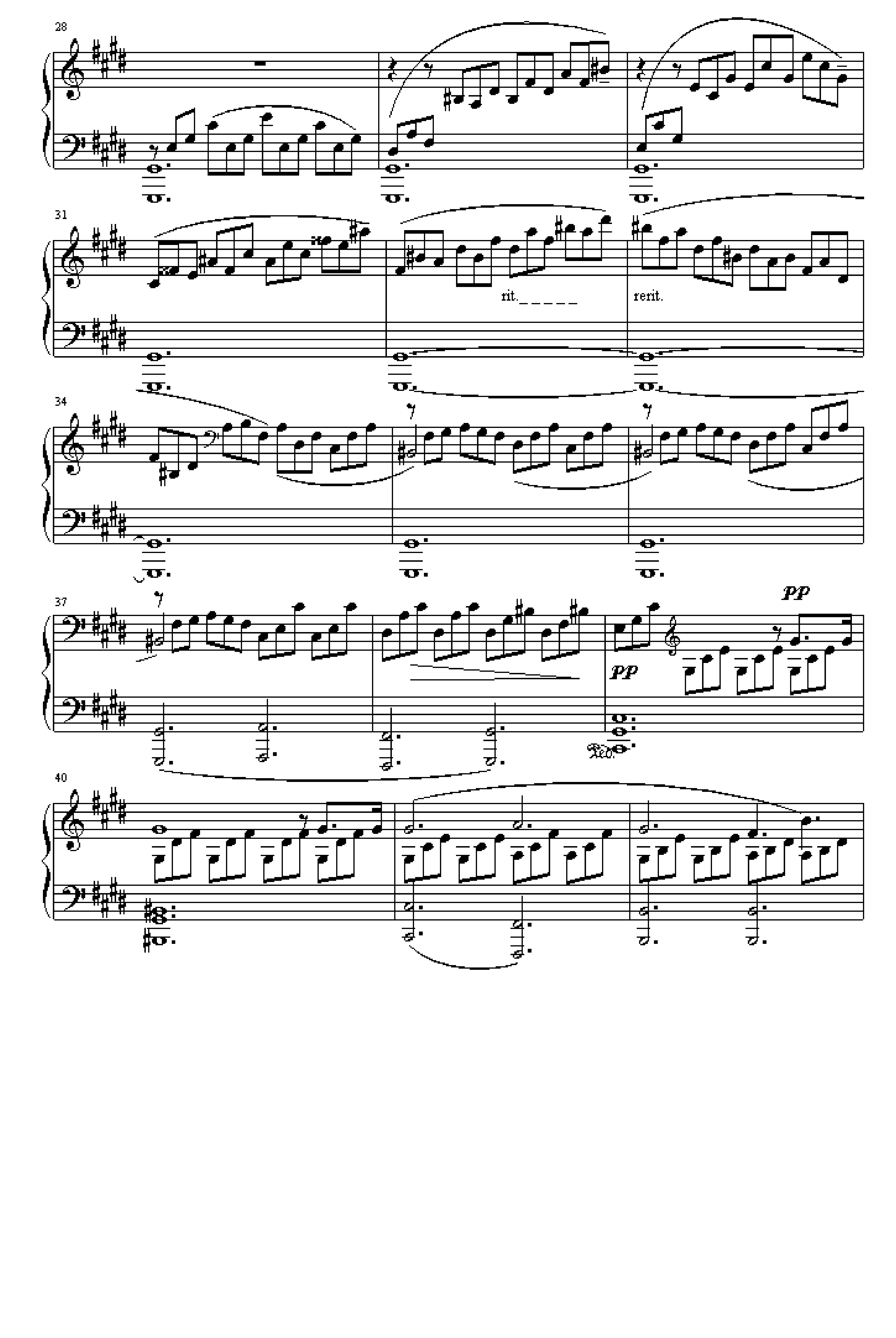 贝多芬《月光》第一乐章