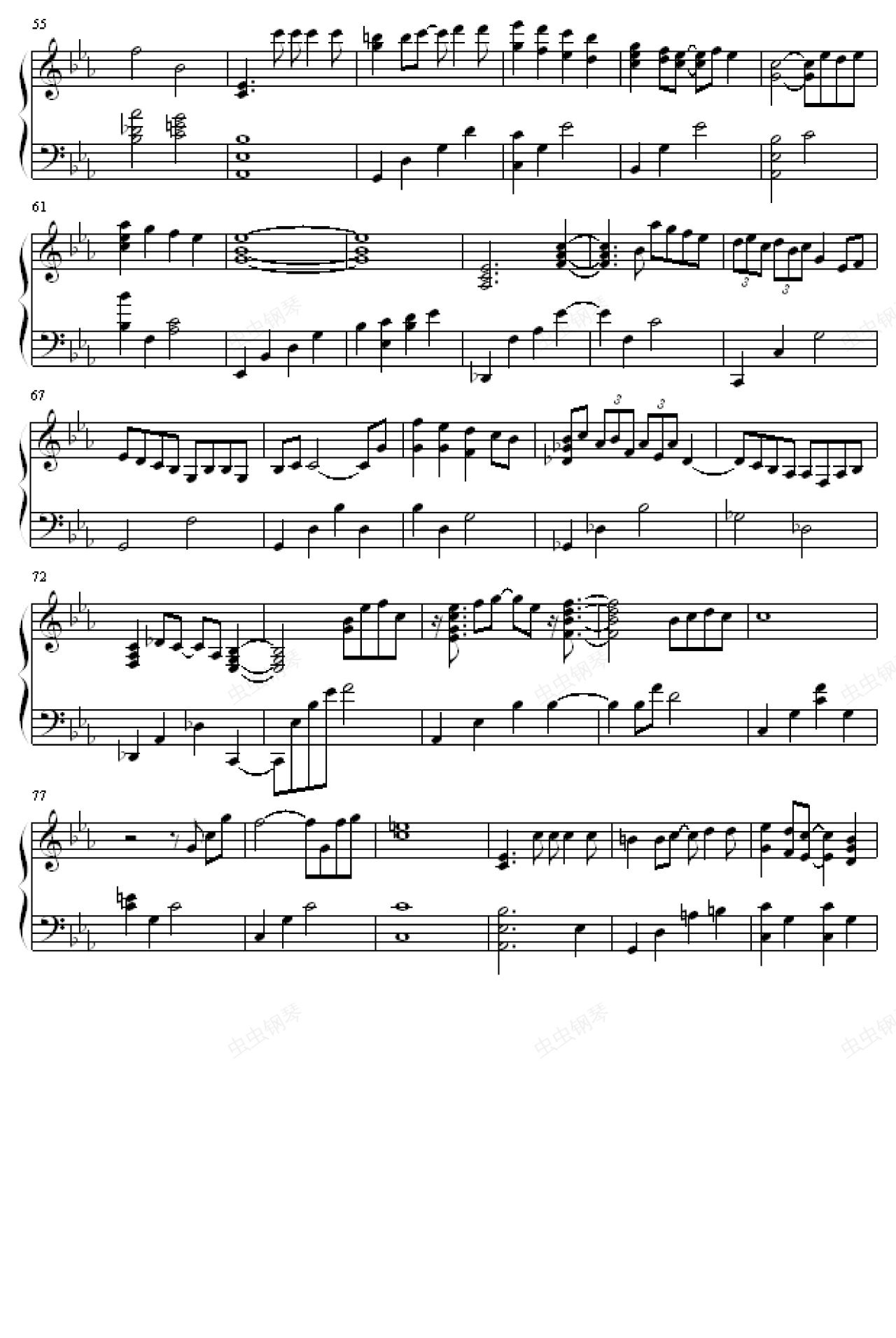 river,river钢琴谱,river-钢琴谱,river钢琴谱大全,虫虫钢琴谱下载