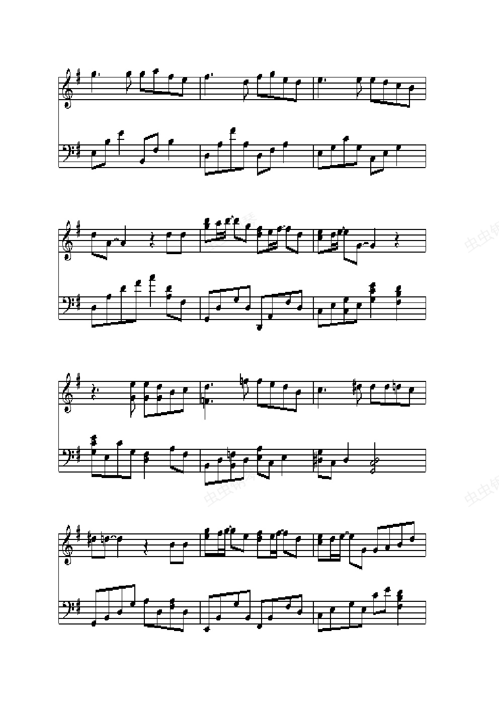 火花,火花钢琴谱,火花d调钢琴谱,火花钢琴谱大全,虫虫钢琴谱下载-www.