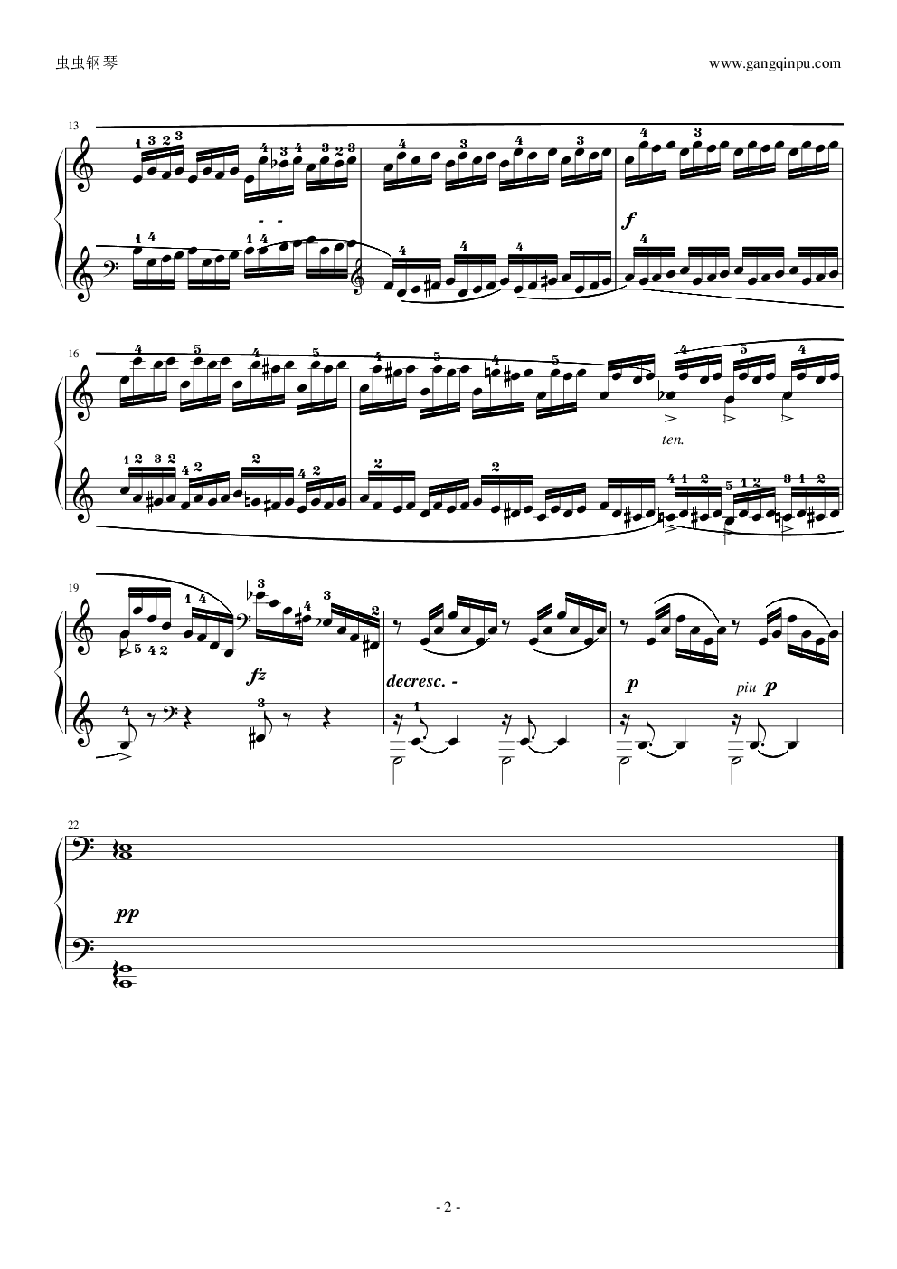 克拉莫练习曲no1