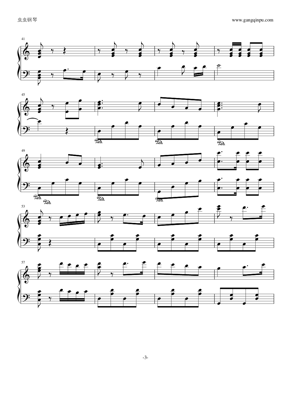 运动员进行曲钢琴谱-c调-虫虫乐谱