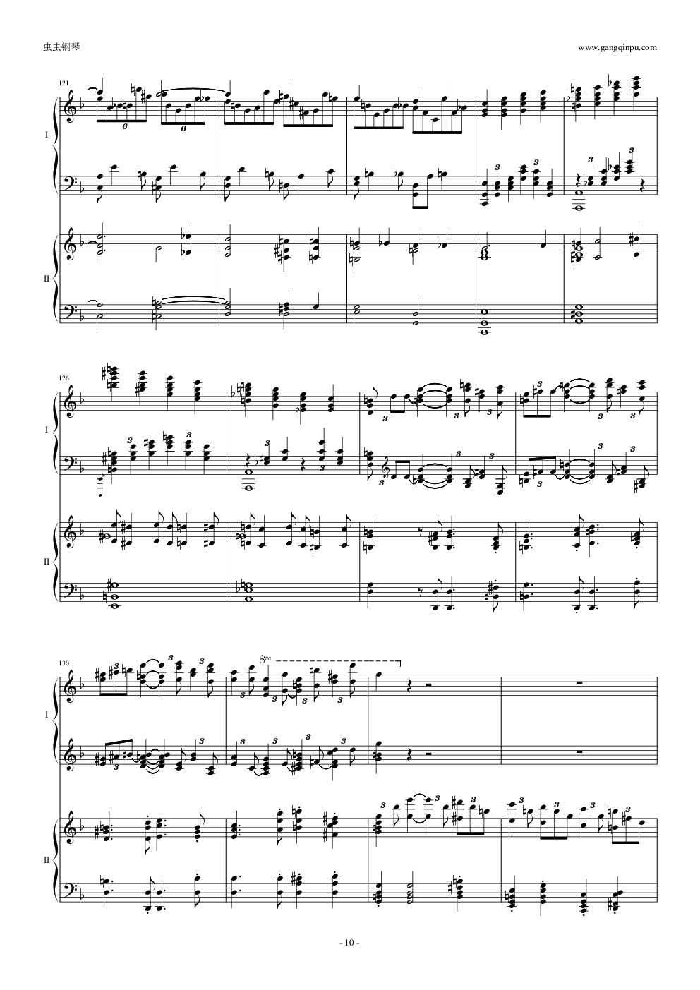 拉三第三乐章，41页双钢琴——最难钢琴曲