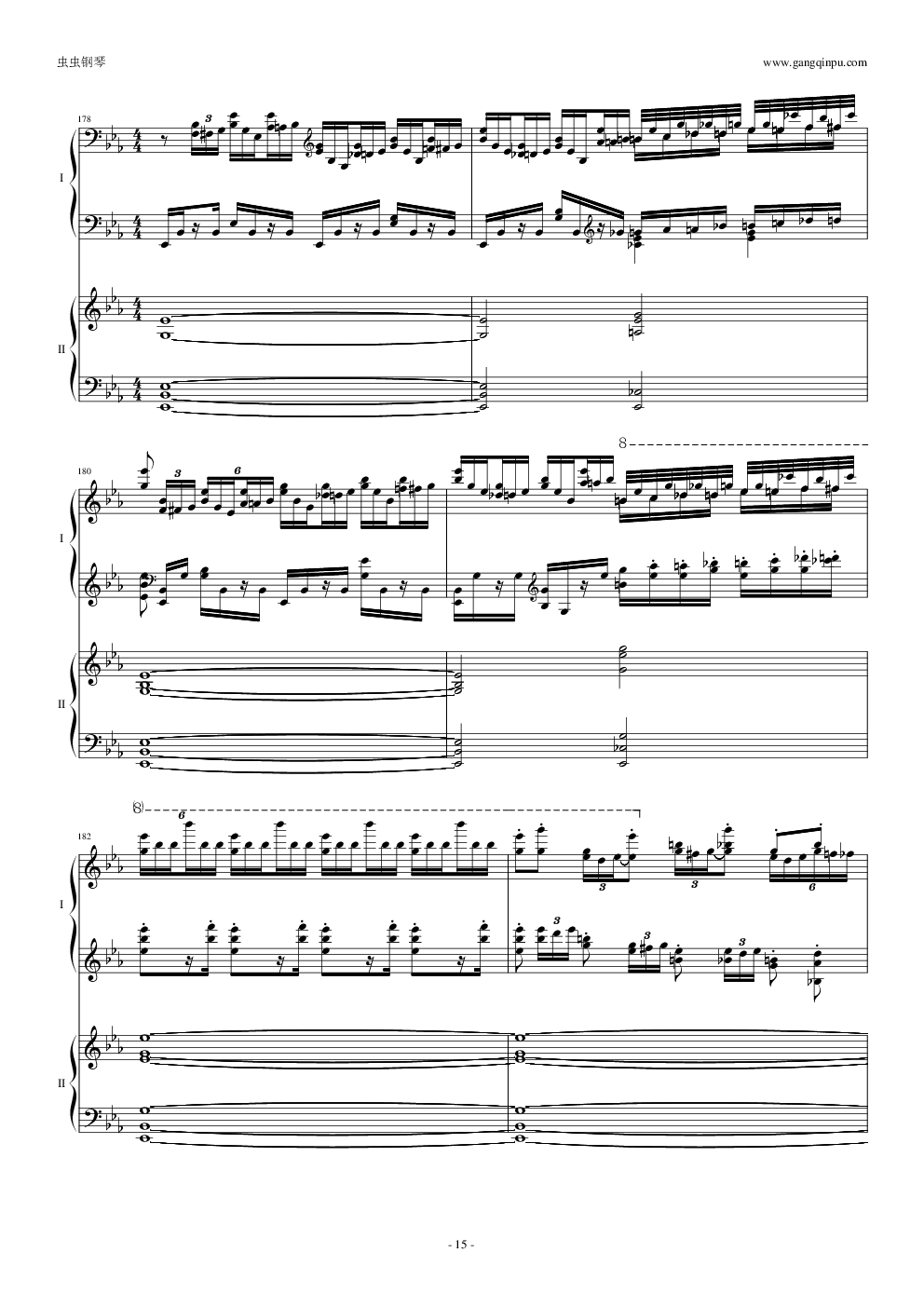 拉三第三乐章，41页双钢琴——最难钢琴曲