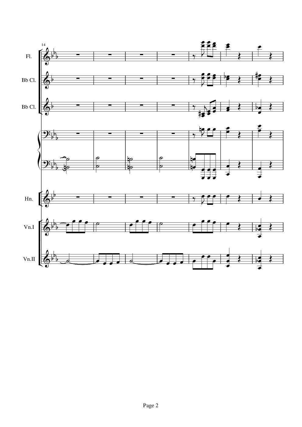 贝多芬的C小调第五命运交响曲总谱