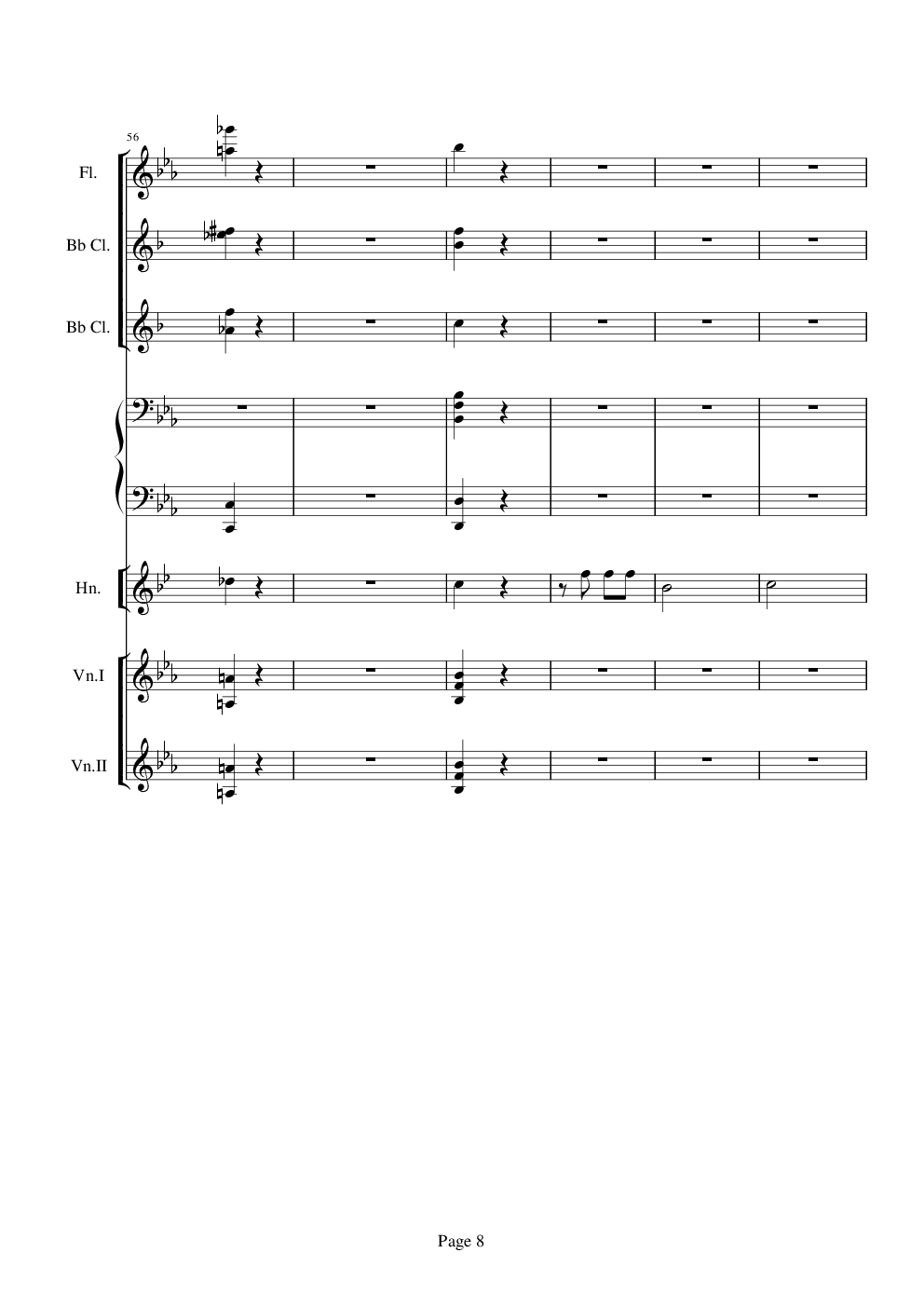 贝多芬的C小调第五命运交响曲总谱