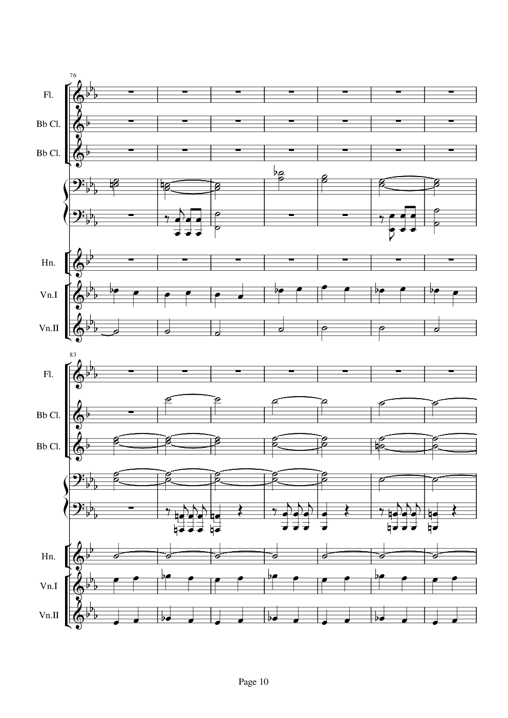 贝多芬的C小调第五命运交响曲总谱