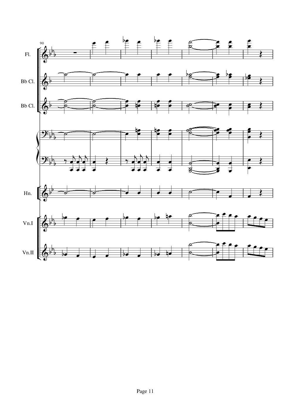 贝多芬的C小调第五命运交响曲总谱