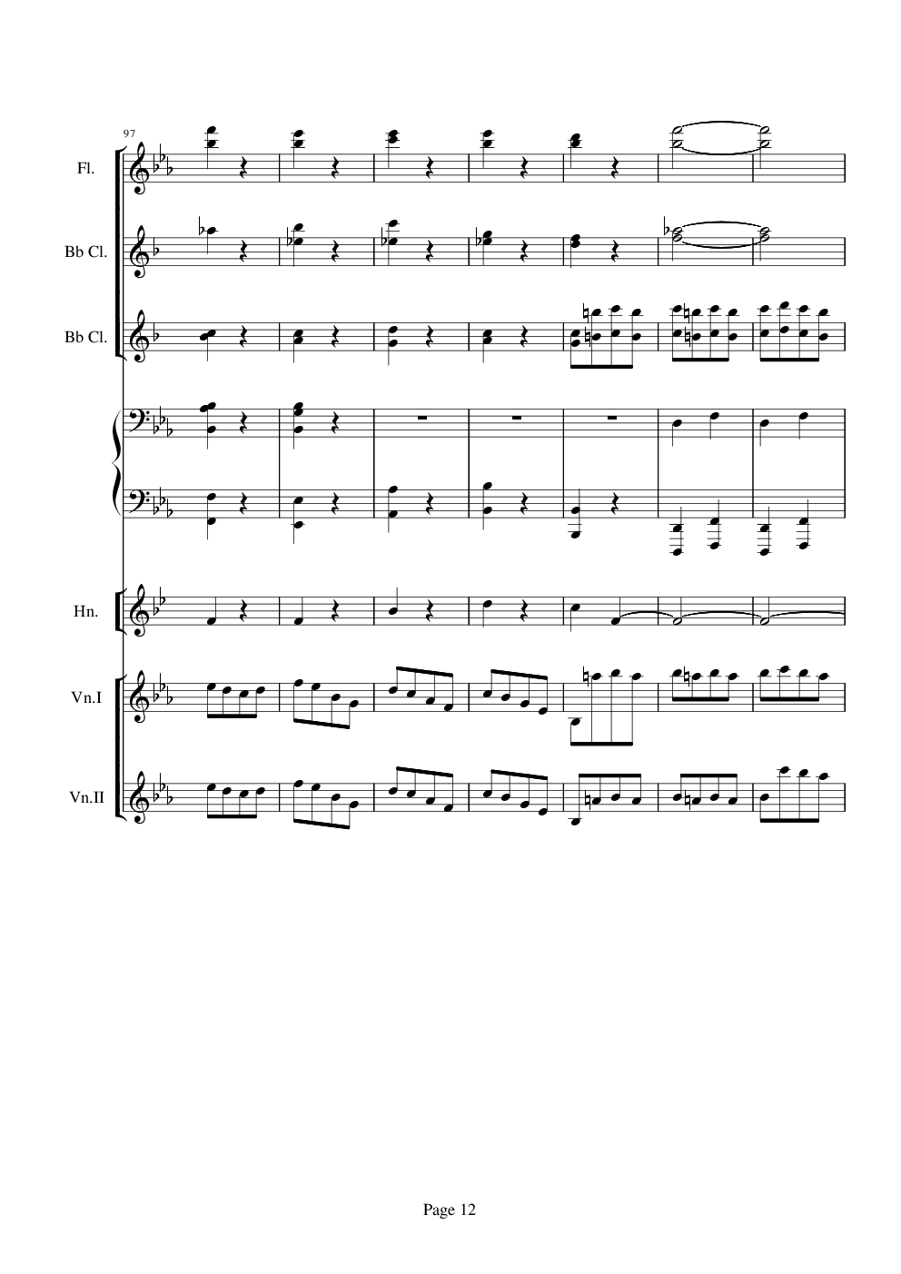 贝多芬的C小调第五命运交响曲总谱