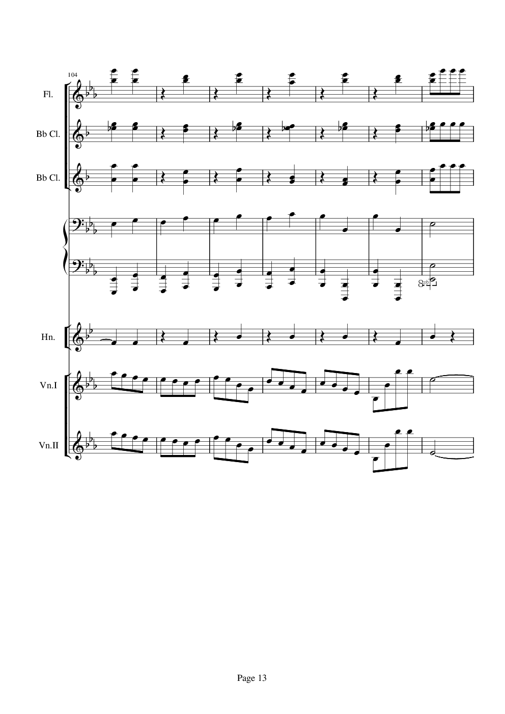 贝多芬的C小调第五命运交响曲总谱