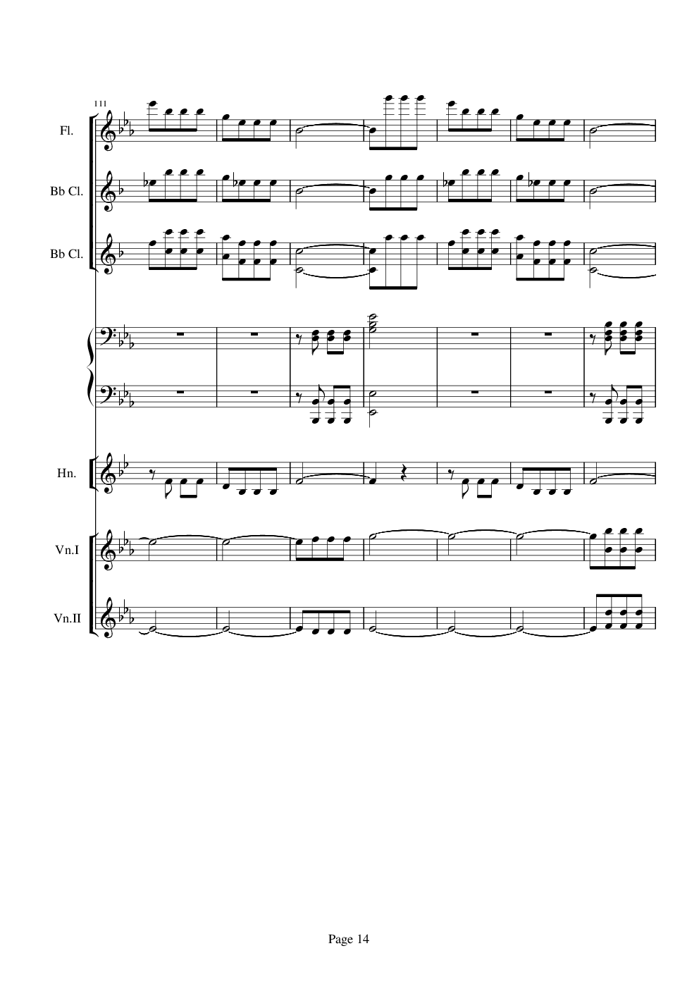 贝多芬的C小调第五命运交响曲总谱