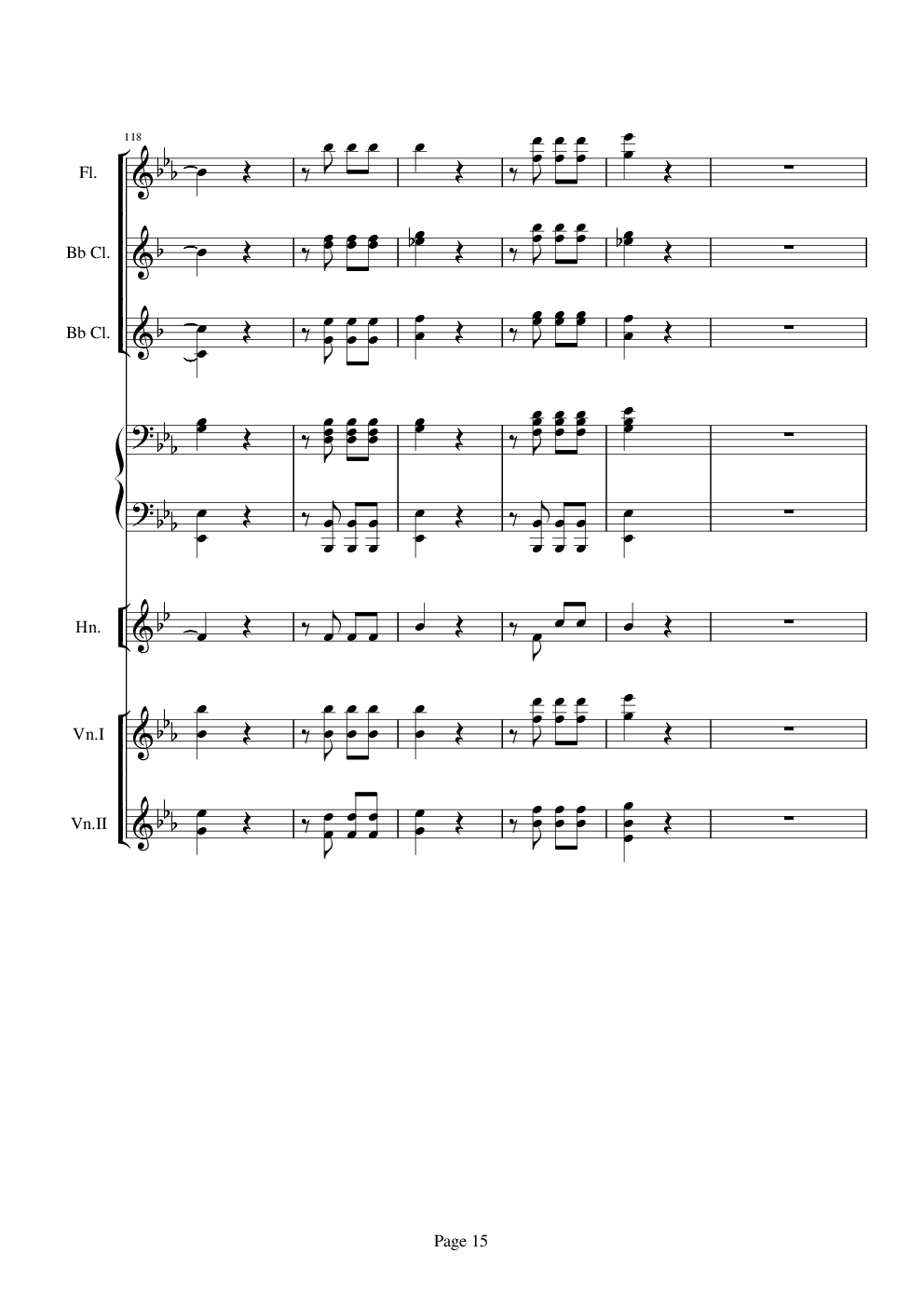 贝多芬的C小调第五命运交响曲总谱