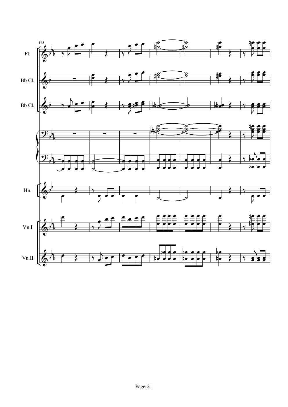 贝多芬的C小调第五命运交响曲总谱