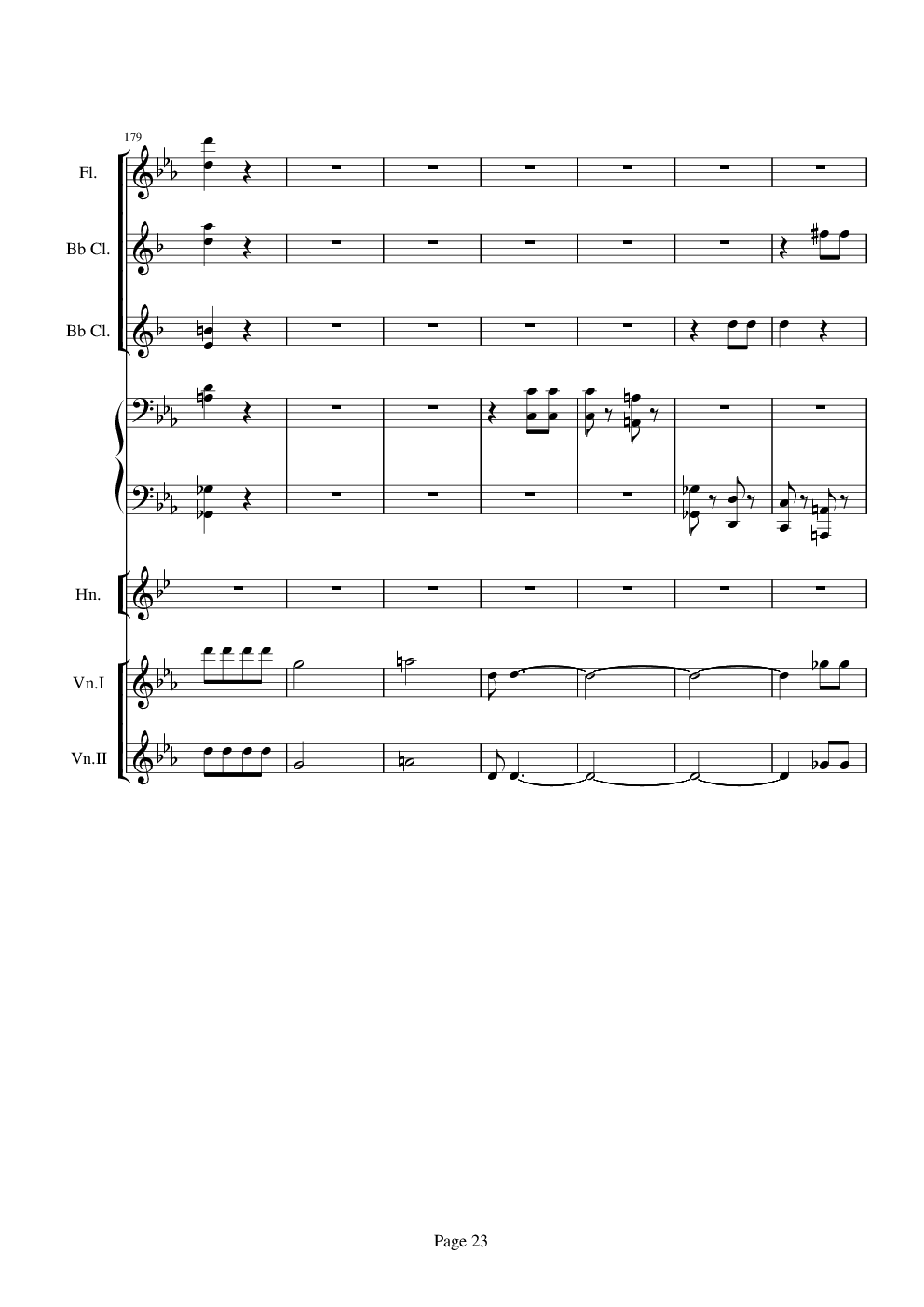 贝多芬的C小调第五命运交响曲总谱