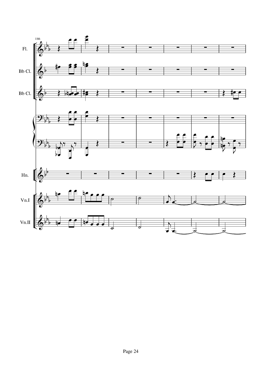 贝多芬的C小调第五命运交响曲总谱