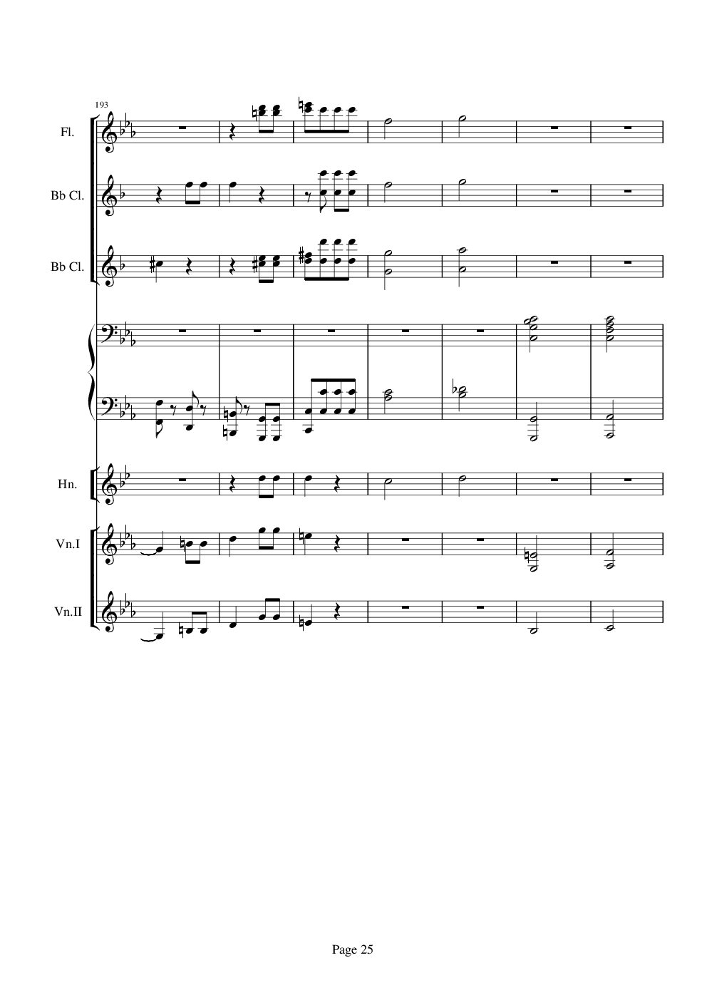 贝多芬的C小调第五命运交响曲总谱