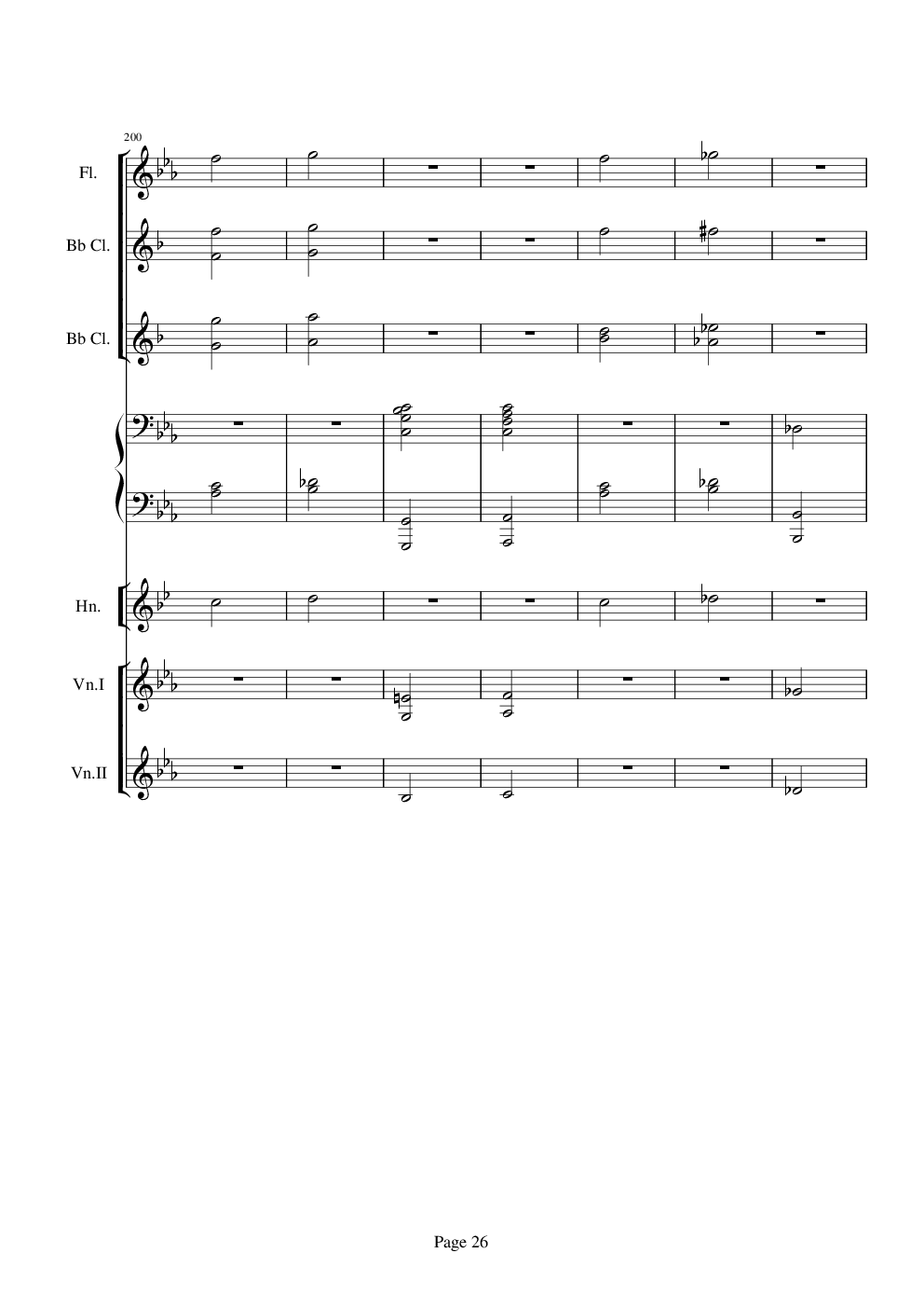 贝多芬的C小调第五命运交响曲总谱