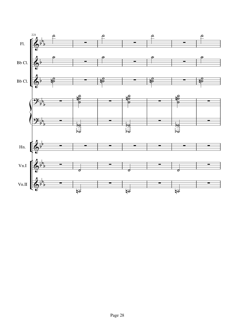 贝多芬的C小调第五命运交响曲总谱