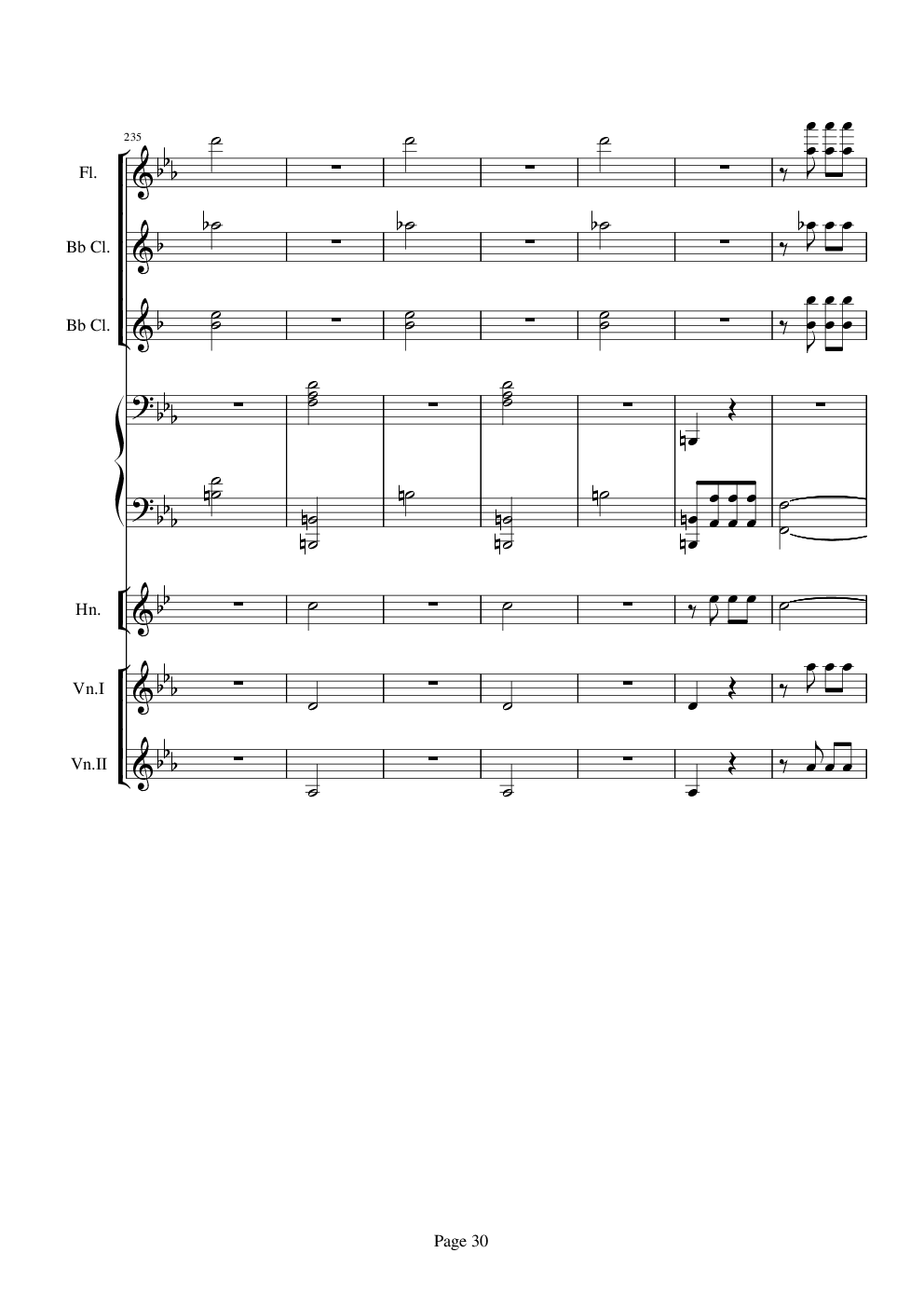 贝多芬的C小调第五命运交响曲总谱