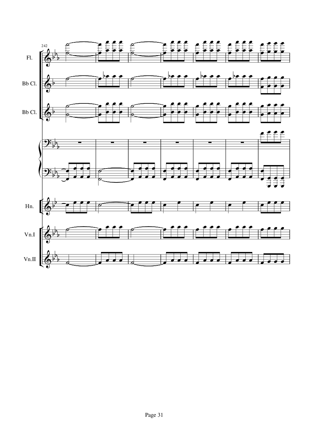 贝多芬的C小调第五命运交响曲总谱