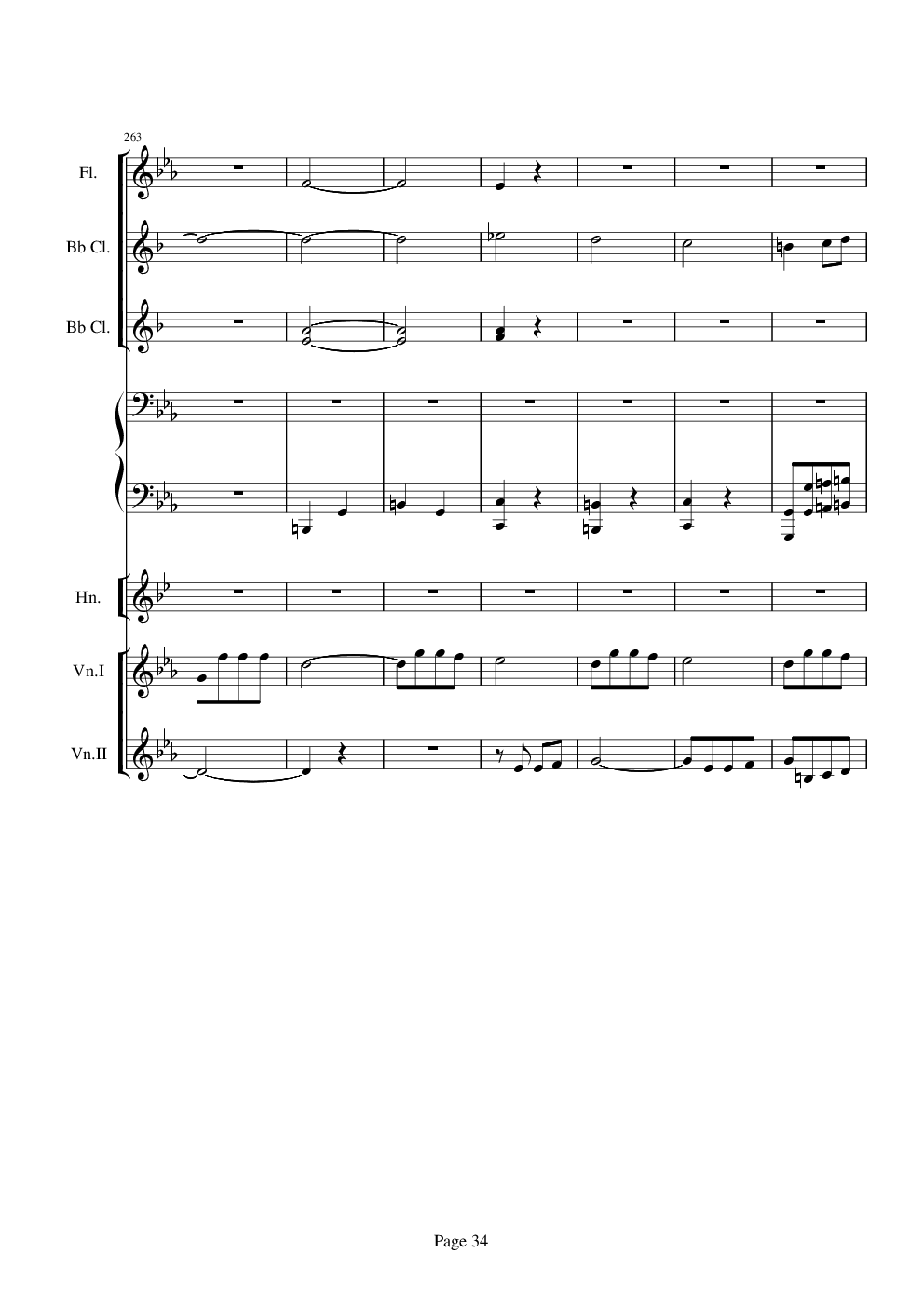 贝多芬的C小调第五命运交响曲总谱