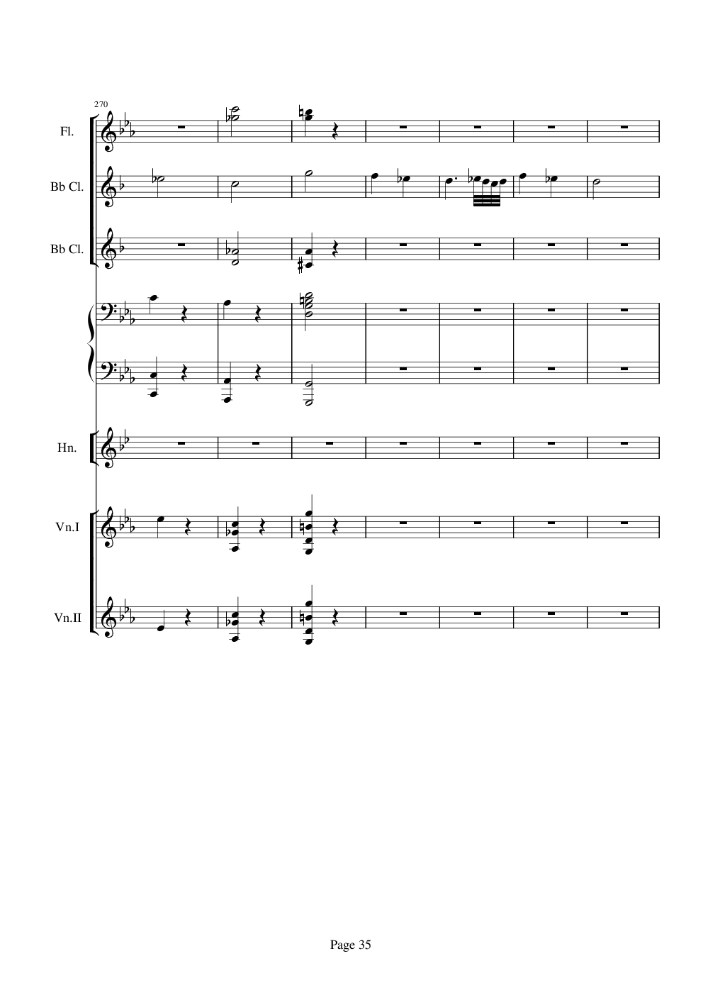 贝多芬的C小调第五命运交响曲总谱